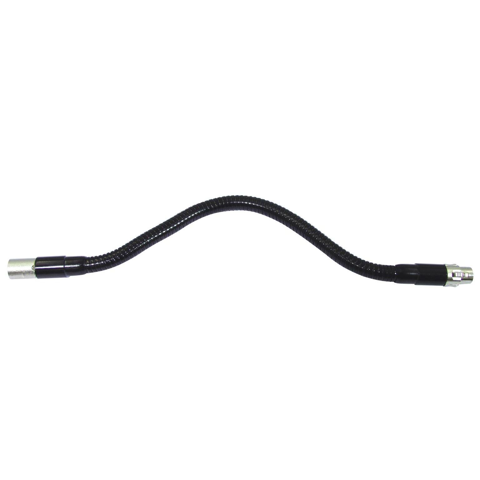Omnitronic Schwanenhals schwarz XLR/XLR, 47cm 2