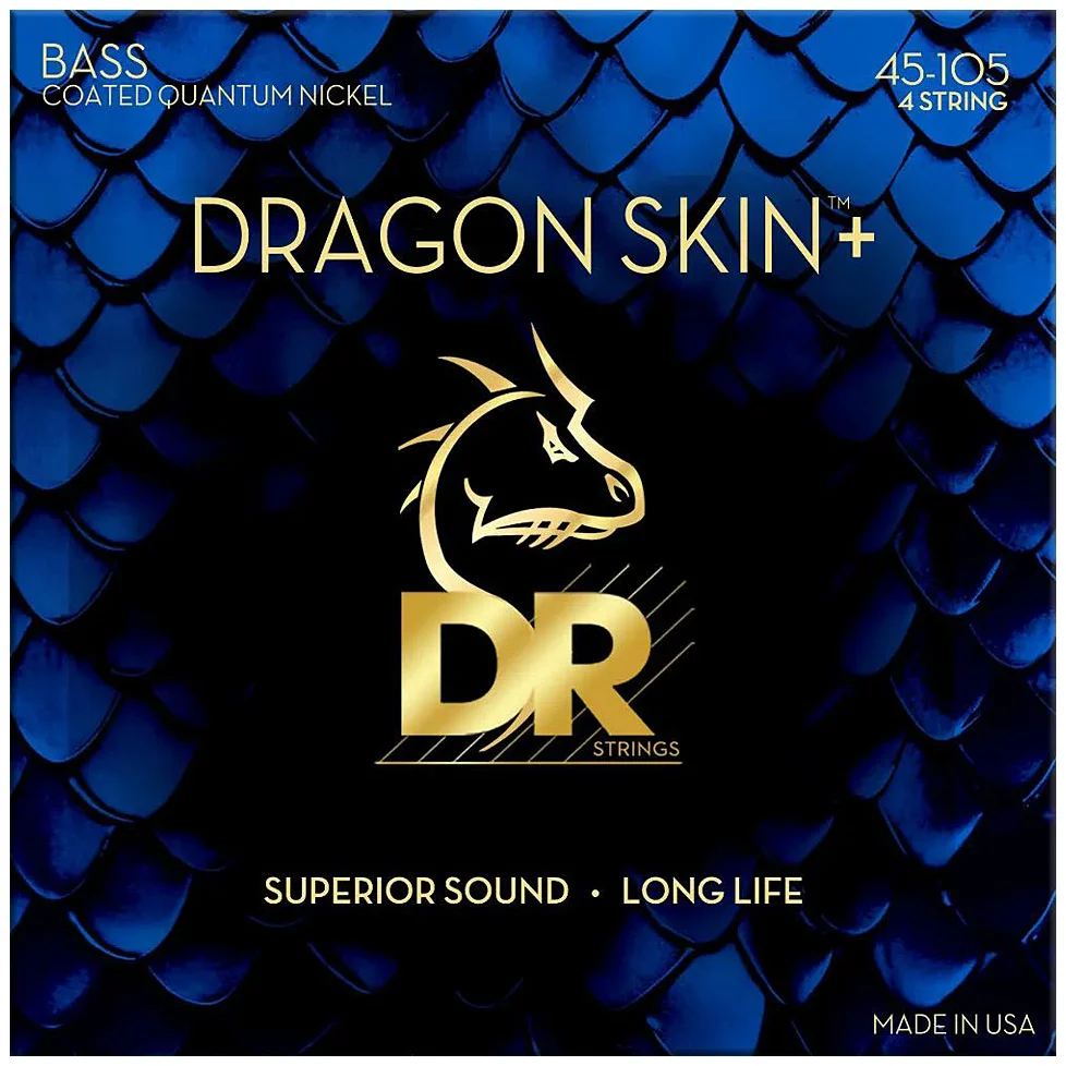 DR Strings DR Strings Dragon Skin +, Quantum Nickel Medium .045-.105