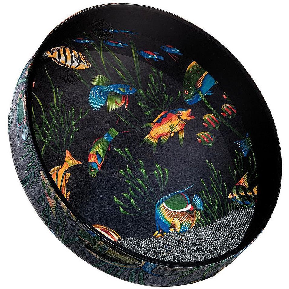 Remo Ocean Drum 16" x 2,5", Fish Graphic