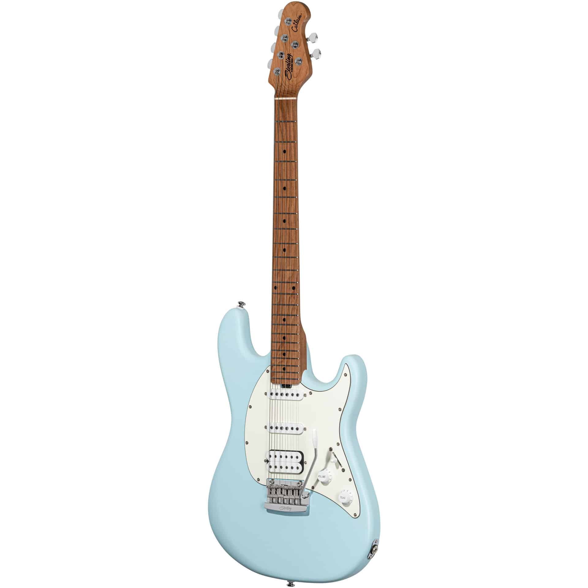 Sterling by Music Man Cutlass HSS Daphne Blue Satin 2