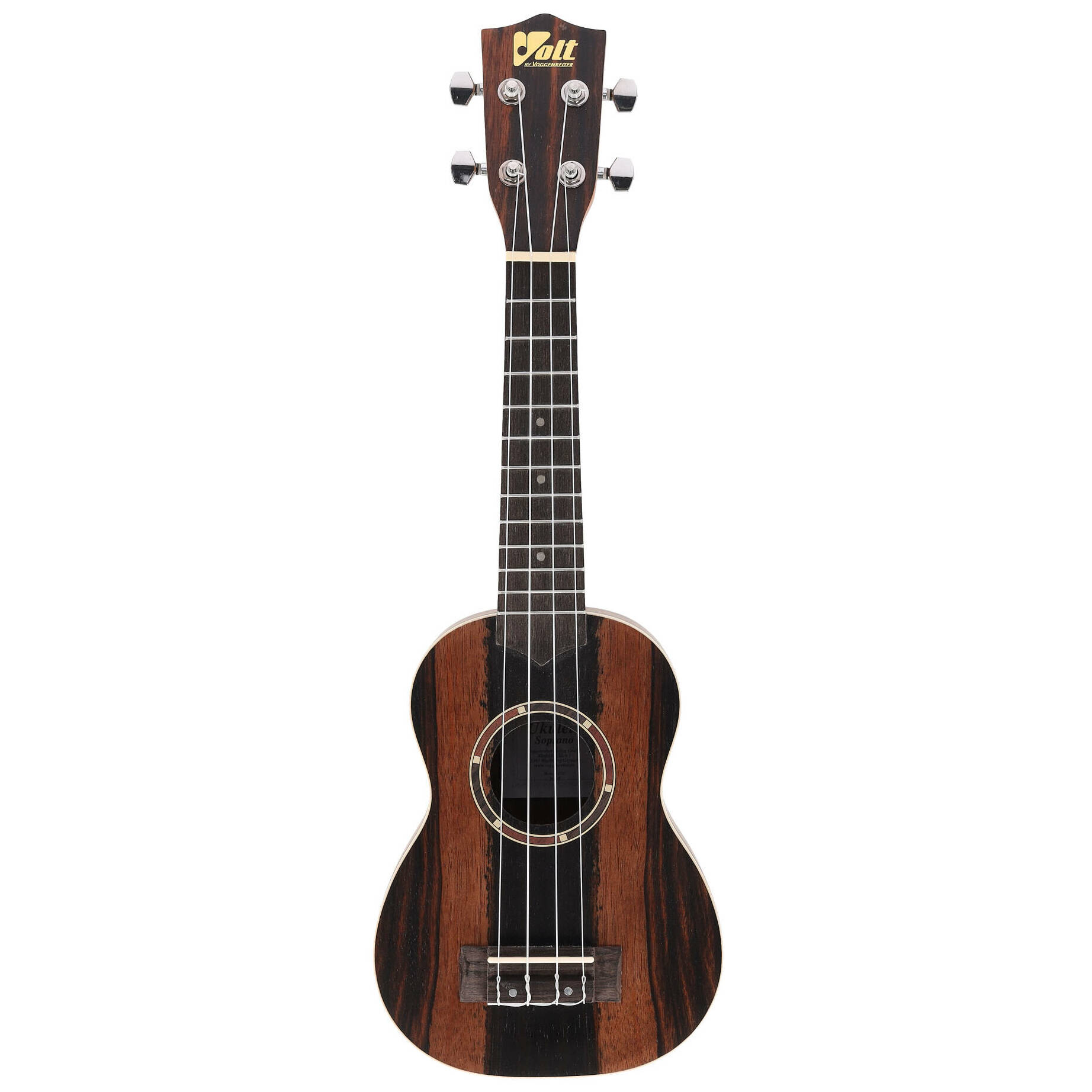 Volt Ukulele Zebrano Soprano/21"