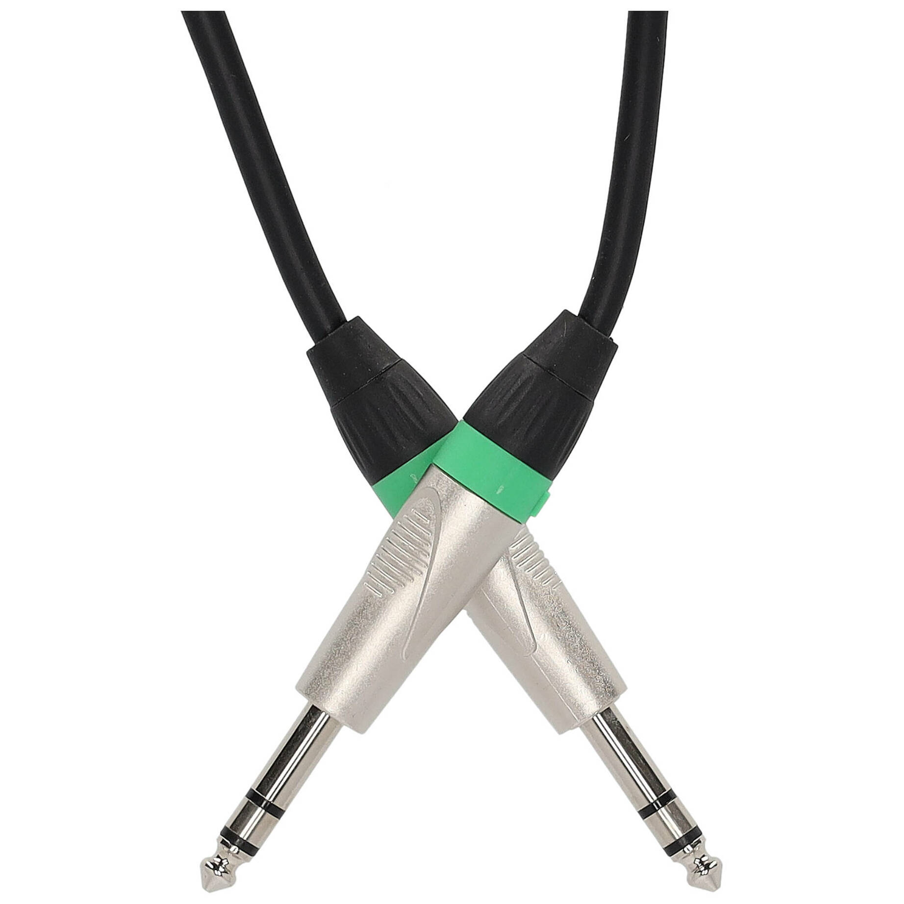Klang Audiokabel, 1 Meter 6,3mm Klinke, stereo - 6,3mm Klinke, stereo 2