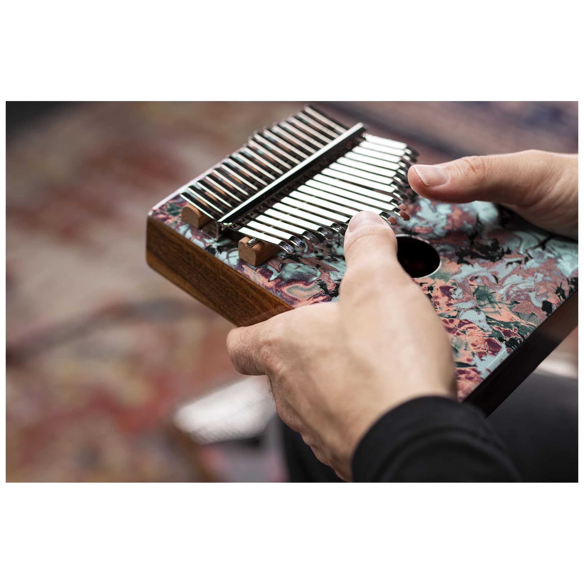 Meinl Percussion KA17CR - Sound Hole Designer Kalimba, Coral Reef 14