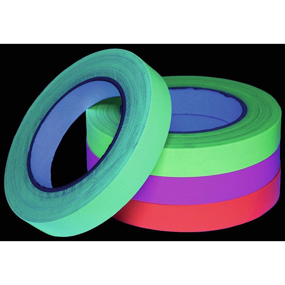 Eurolite Gaffa Tape 19 mm neon-pink uv active 2