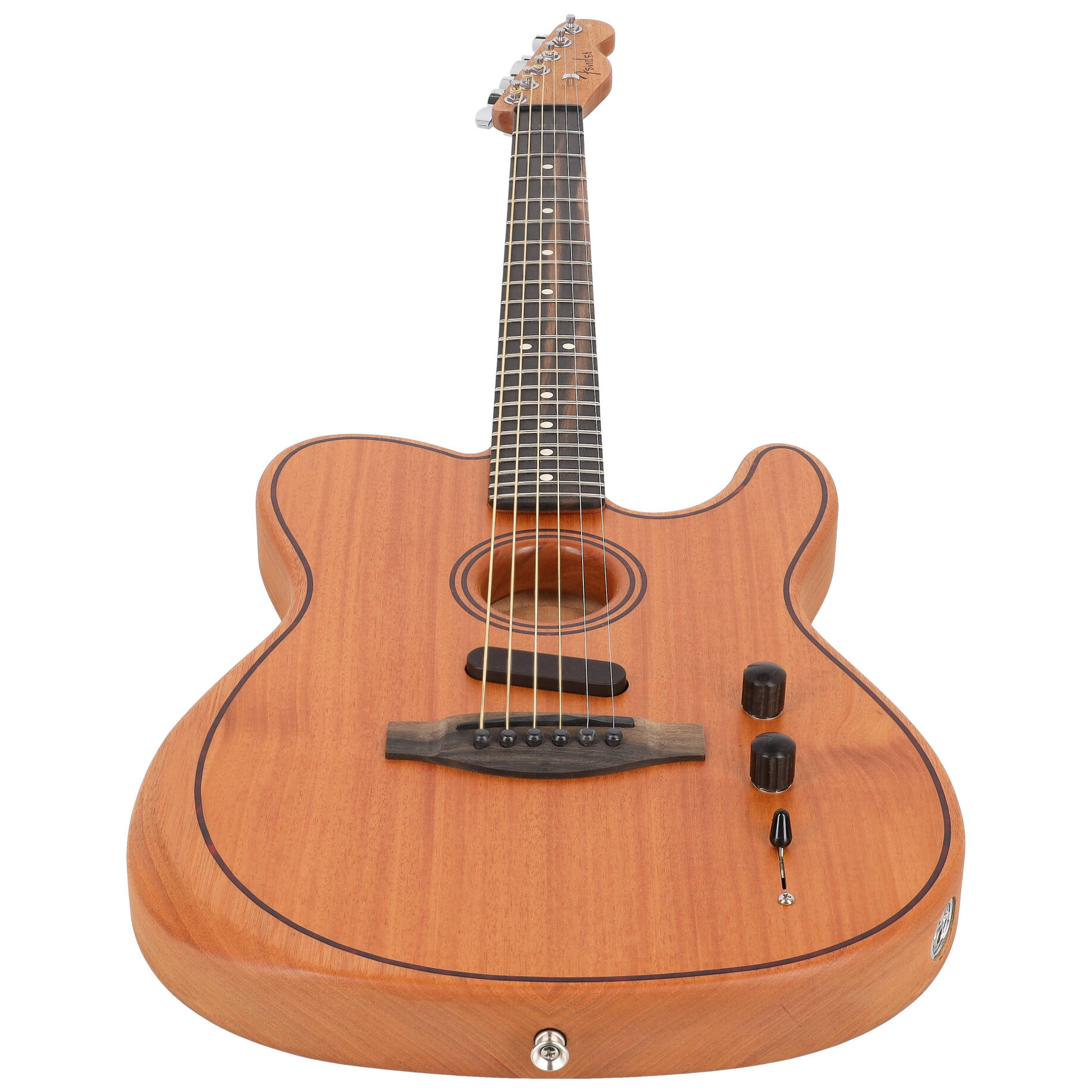 Image of Fender american acoustasonic telecaster eb nat 10028094 3