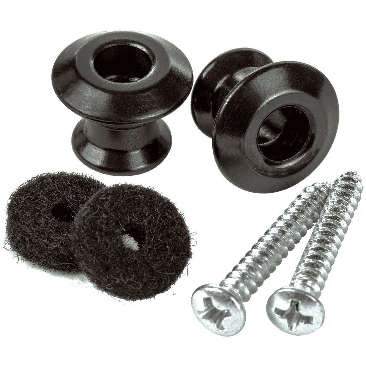 Dunlop Straplok Strap Button Set black