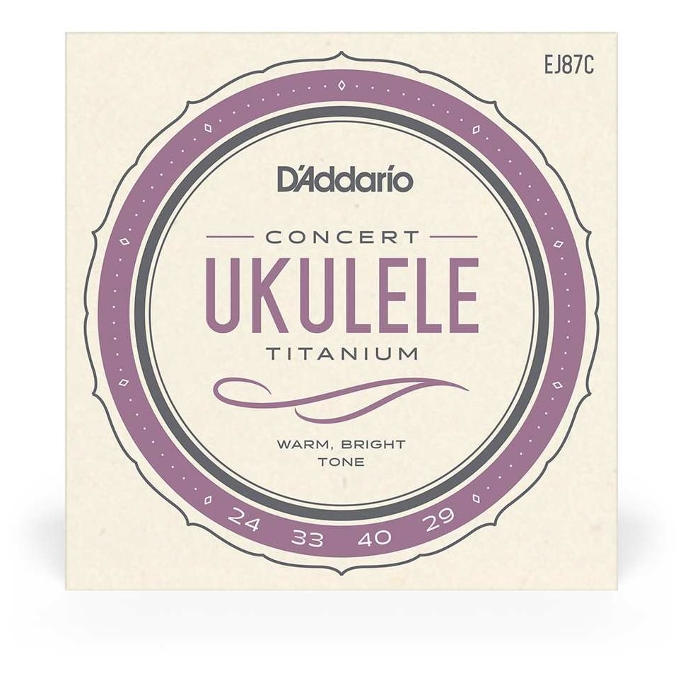 D’Addario - D’Addario EJ87C - Ukulele Concert Titanium 024-029 - 1