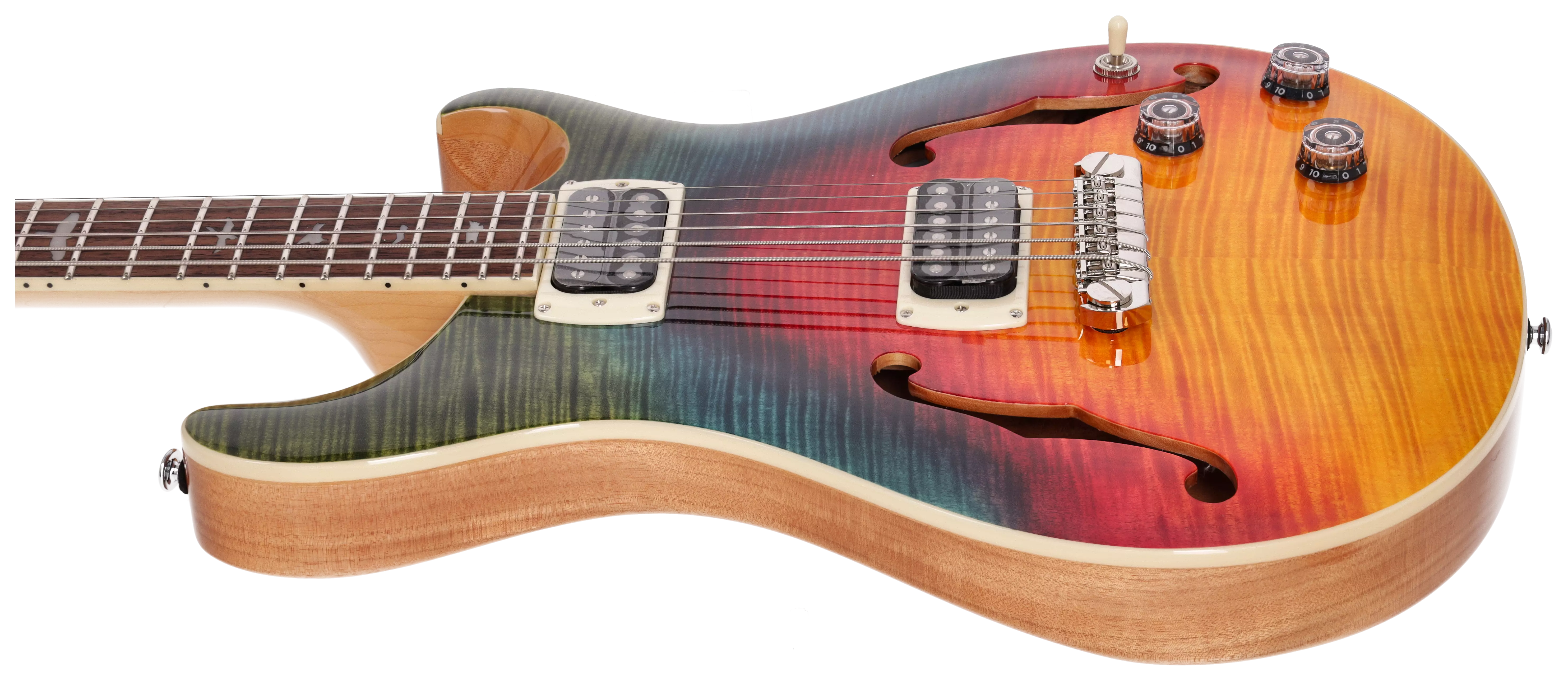 PRS SE Ed Sheeran Flat Back Hollowbody I Baritone Piezo Kaleidoscope 5