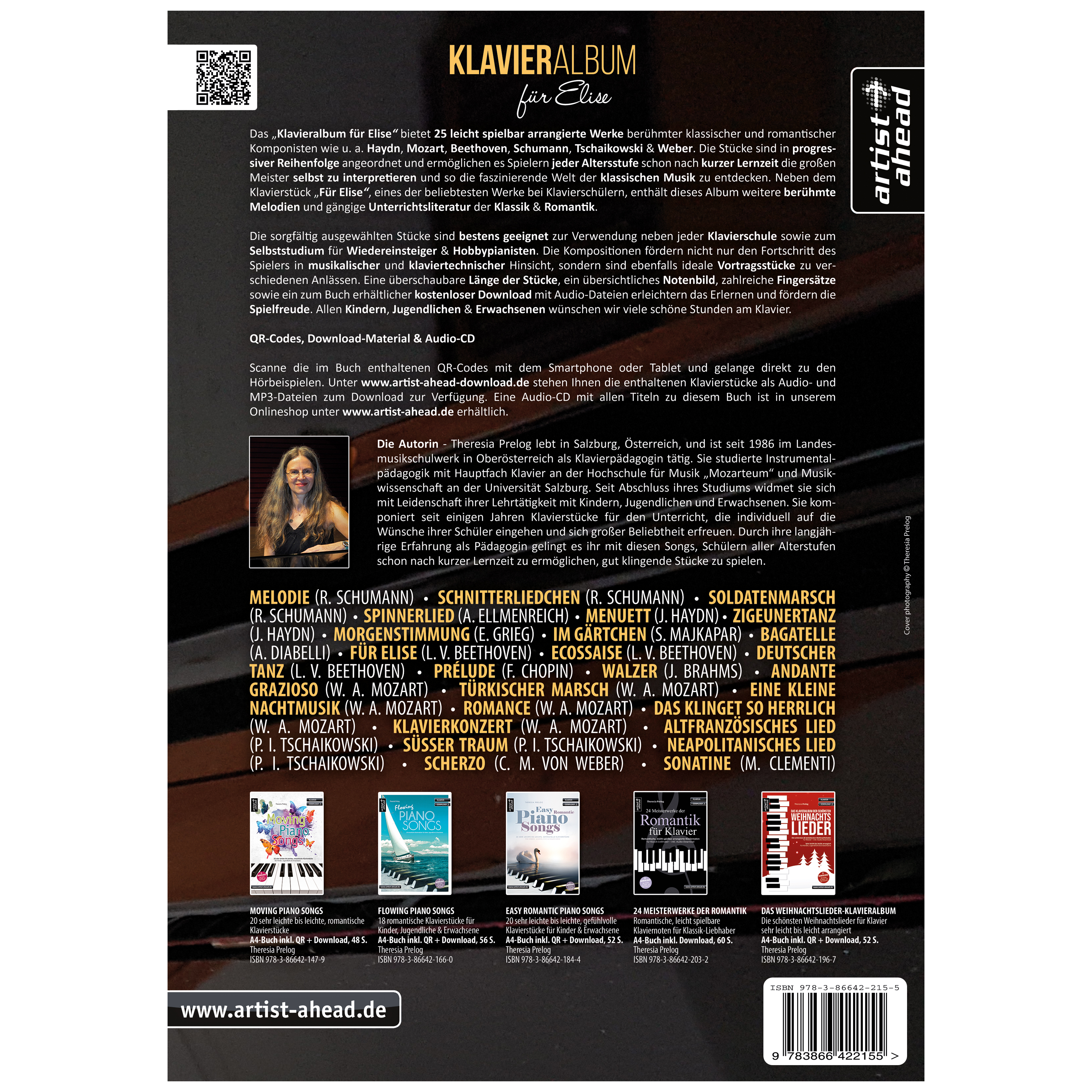 Artist Ahead Klavieralbum für Elise - Theresia Prelog 1