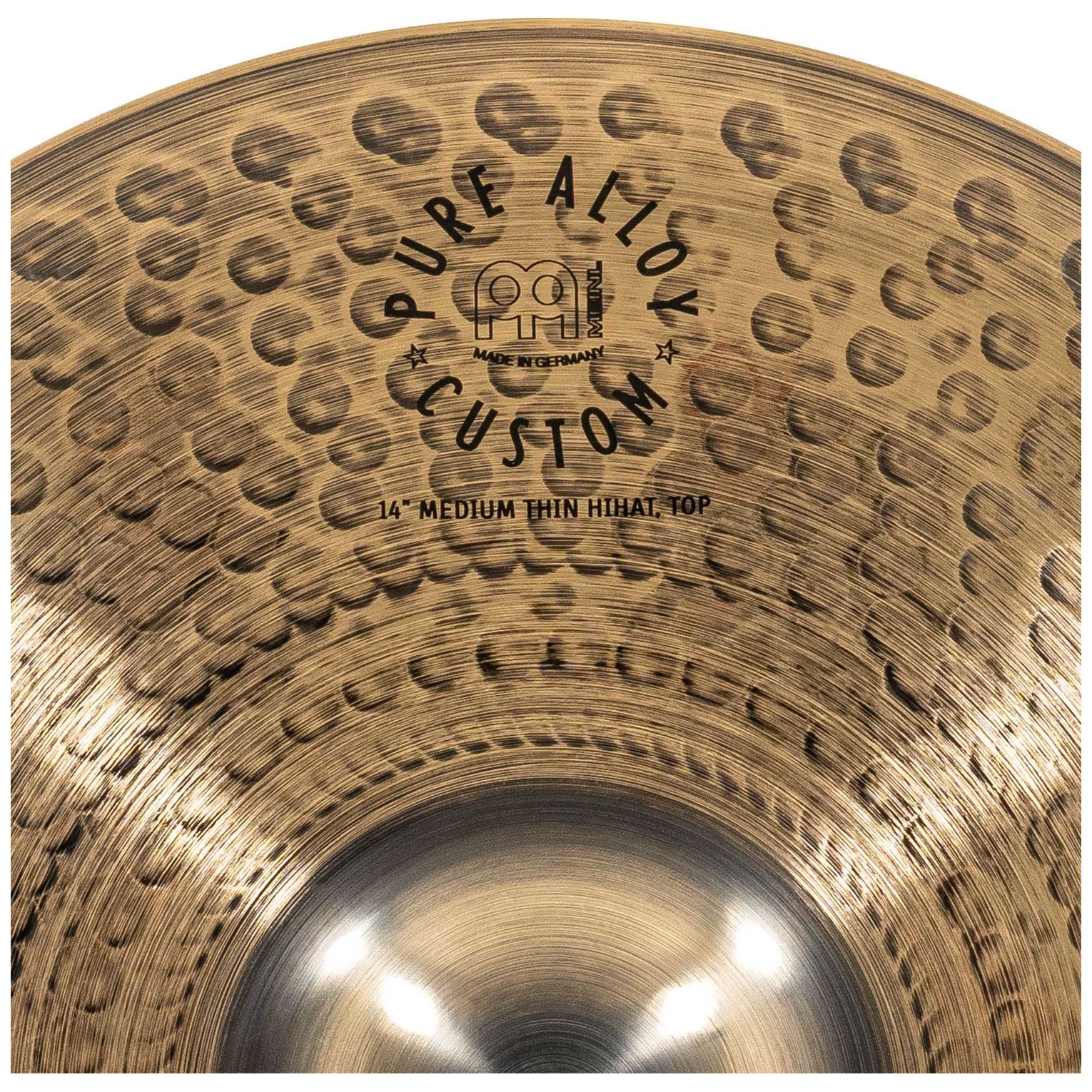 Meinl Cymbals - Meinl Cymbals PAC14MTH - 14 Pure Alloy Custom Medium Thin Hihat - 6