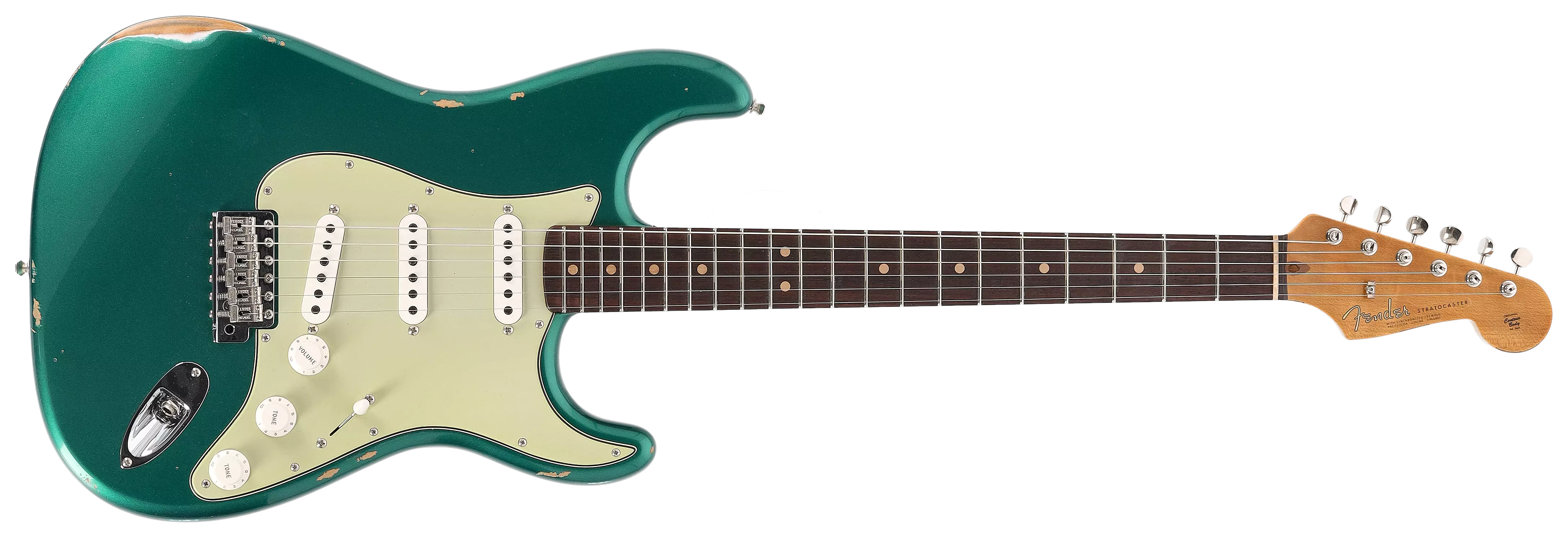 Fender Custom Shop 1963 Stratocaster Relic Aged British Racing Green Metallic #3 1