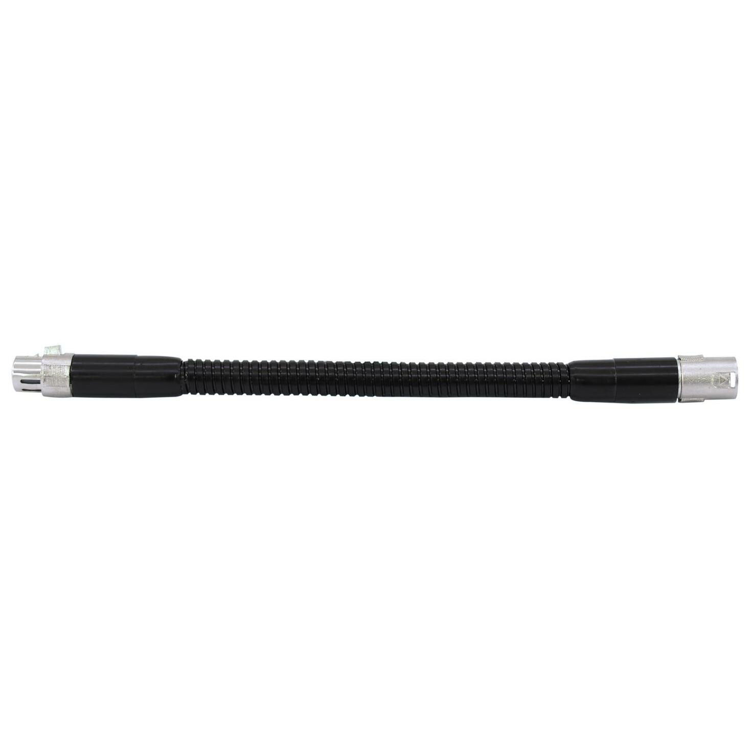 Omnitronic Schwanenhals schwarz XLR/XLR, 47cm