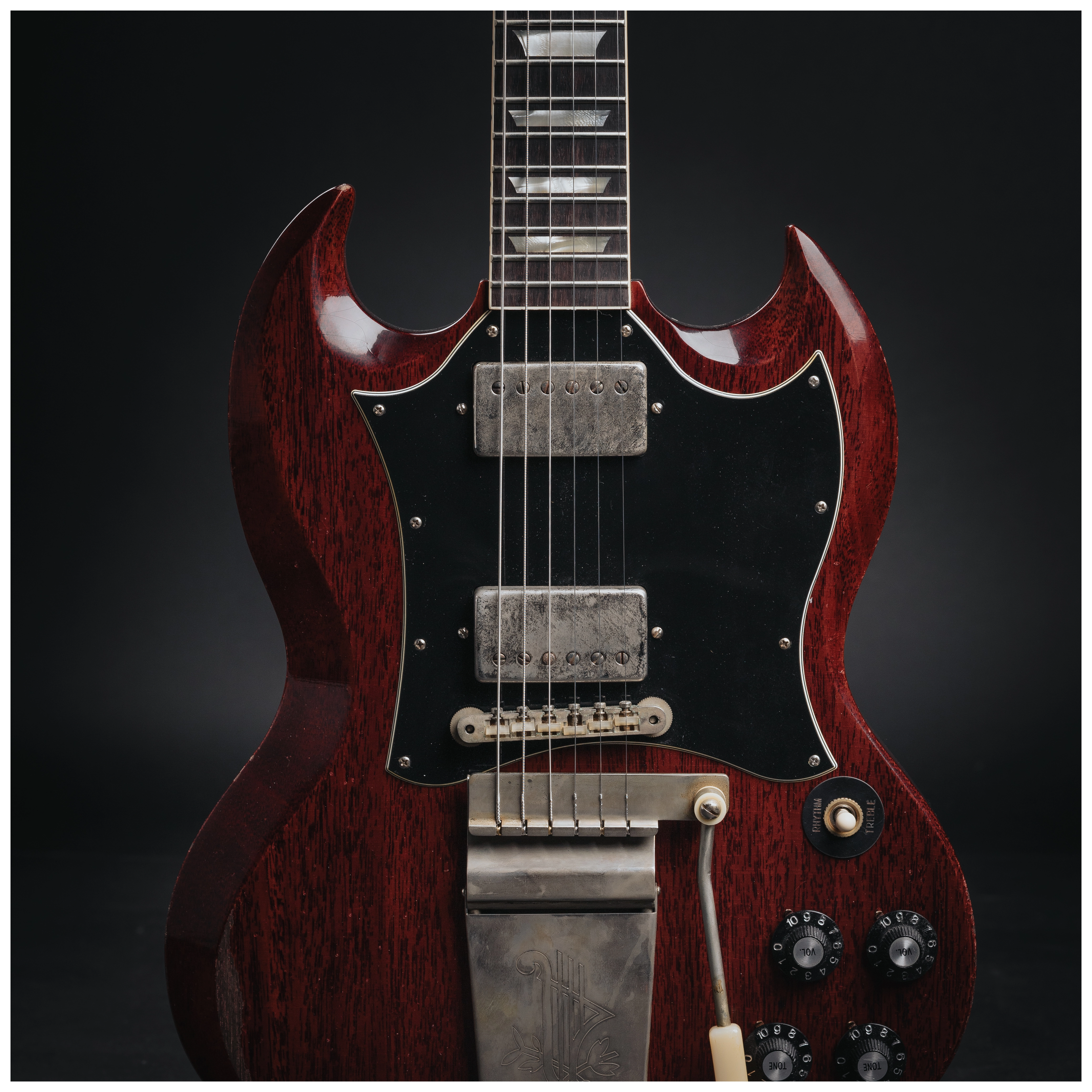 Gibson 64 SG Standard Cherry Long Maestro Heavy Aged Murphy Lab 30