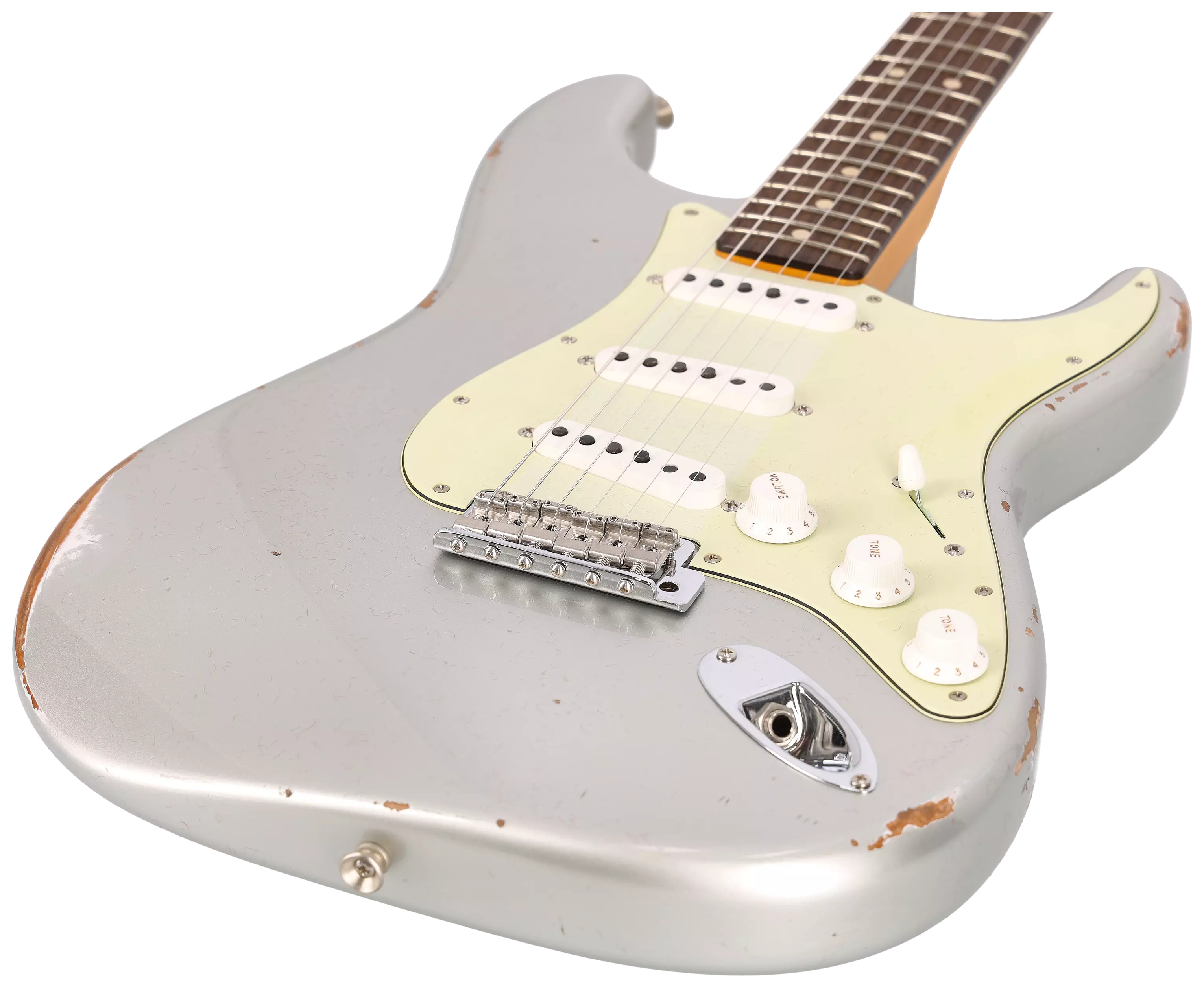 Fender Custom Shop 1963 Stratocaster Relic Aged Inca Silver Metallic #1 2