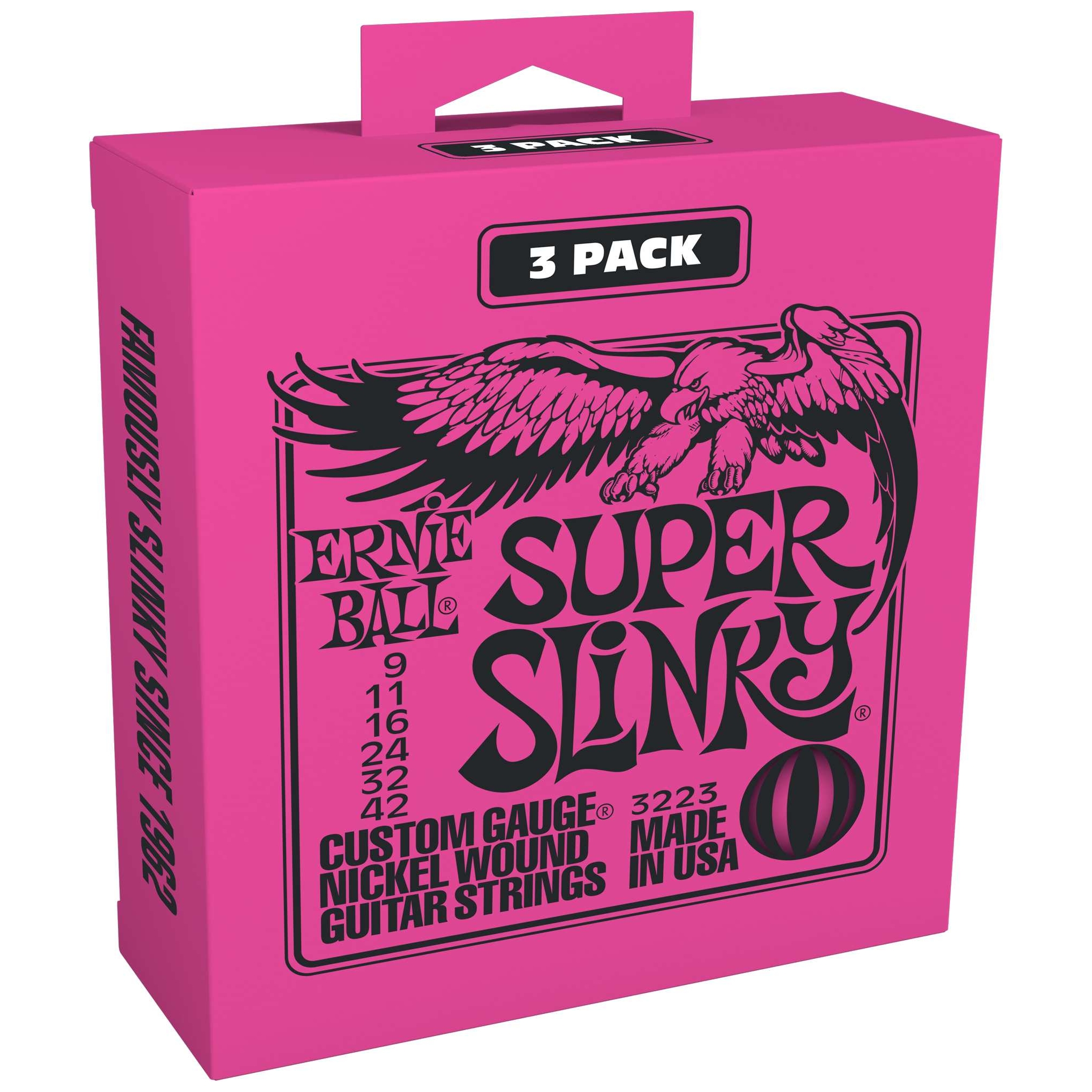 Ernie Ball - Ernie Ball 3223 - Super Slinky 3er Pack 009-042