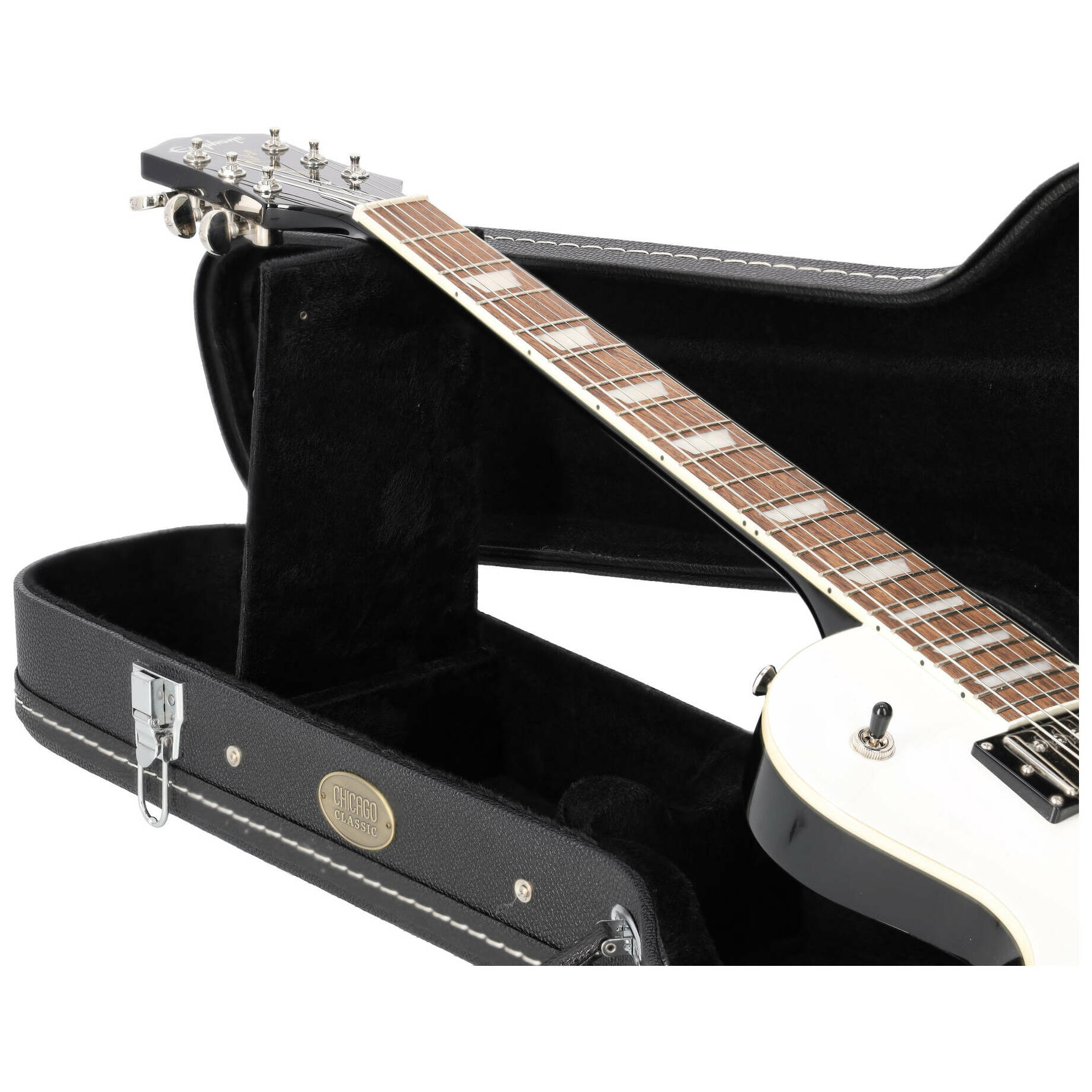 Chicago Classic E-Gitarre Les Paul Koffer Schwarz 9