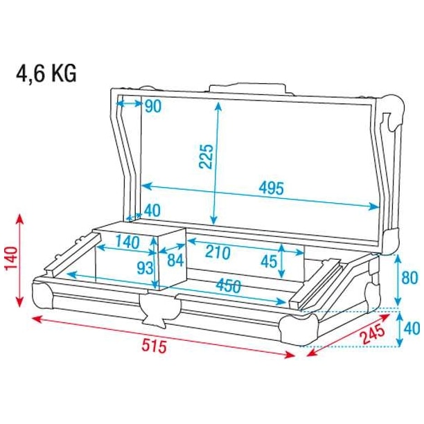 Image of Dap flightcase für lichtmischer bis 3he 10000256 4