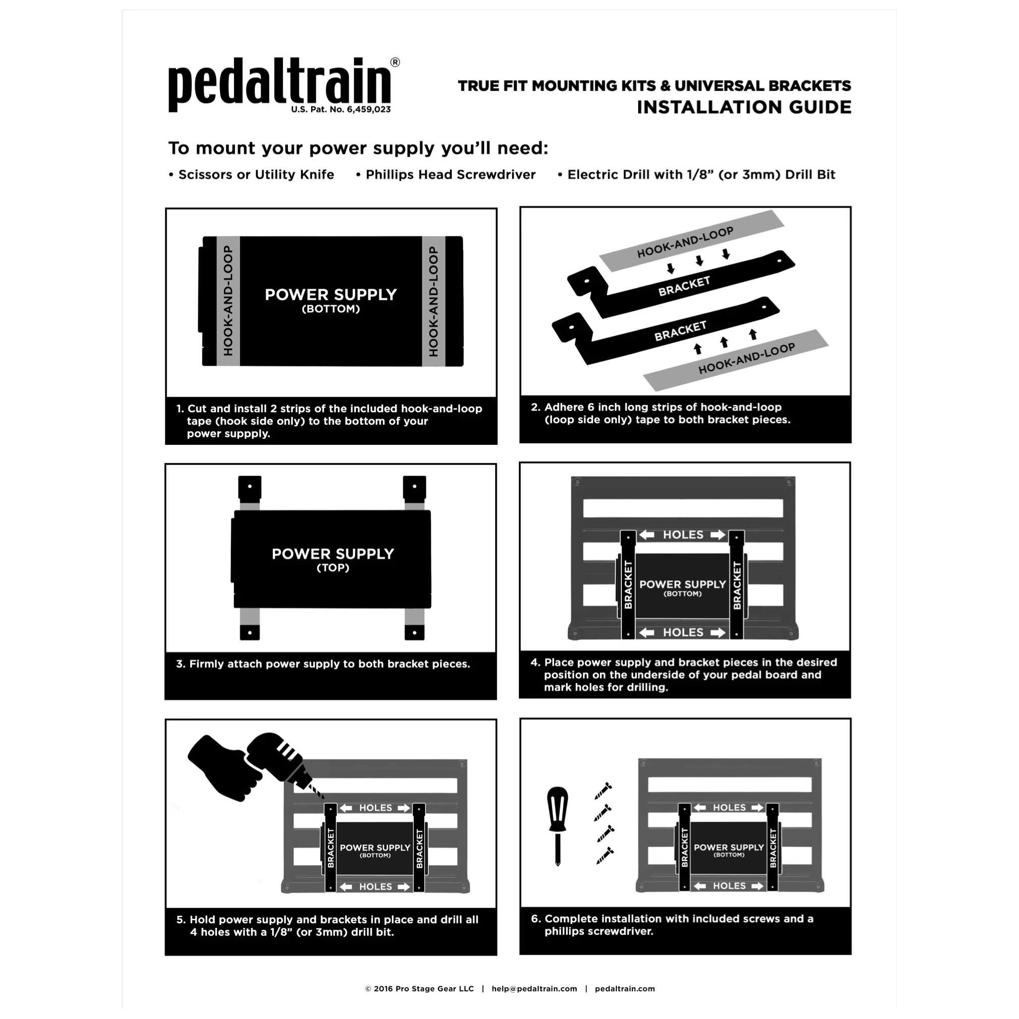 Pedaltrain - Pedaltrain PT-TFMK-LG Universell Mounting Kit Classic - 2