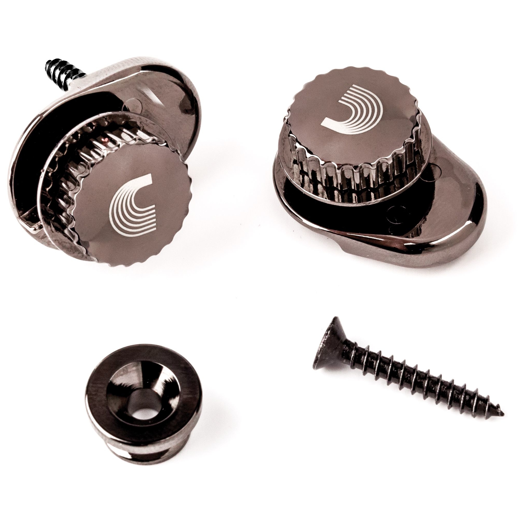 Image of D’addario pw sls 01  universal strap lock system  black 10001838 0