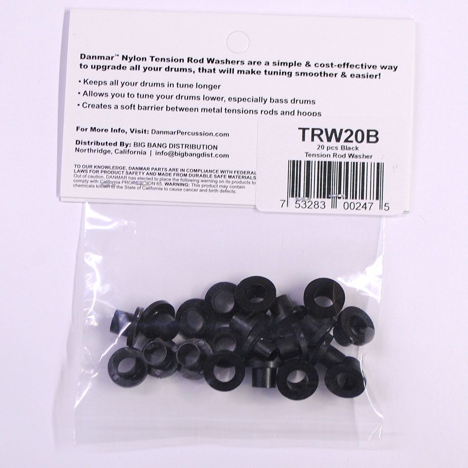  Tension Rod Washers 20 Pcs. Black 1
