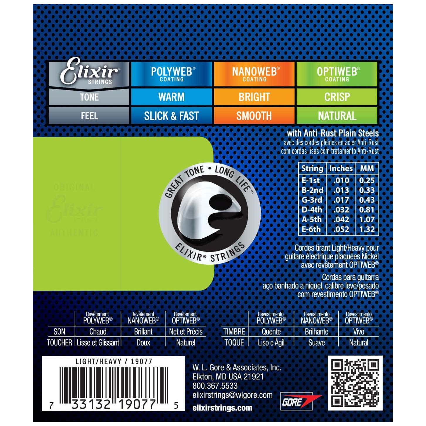 Elixir - Elixir 19077 Optiweb Light Heavy 010-052 - 1