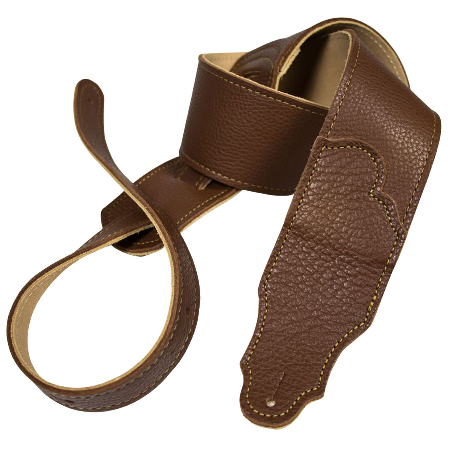  Caramel Glove Leather/Gold Stiching 2,5"