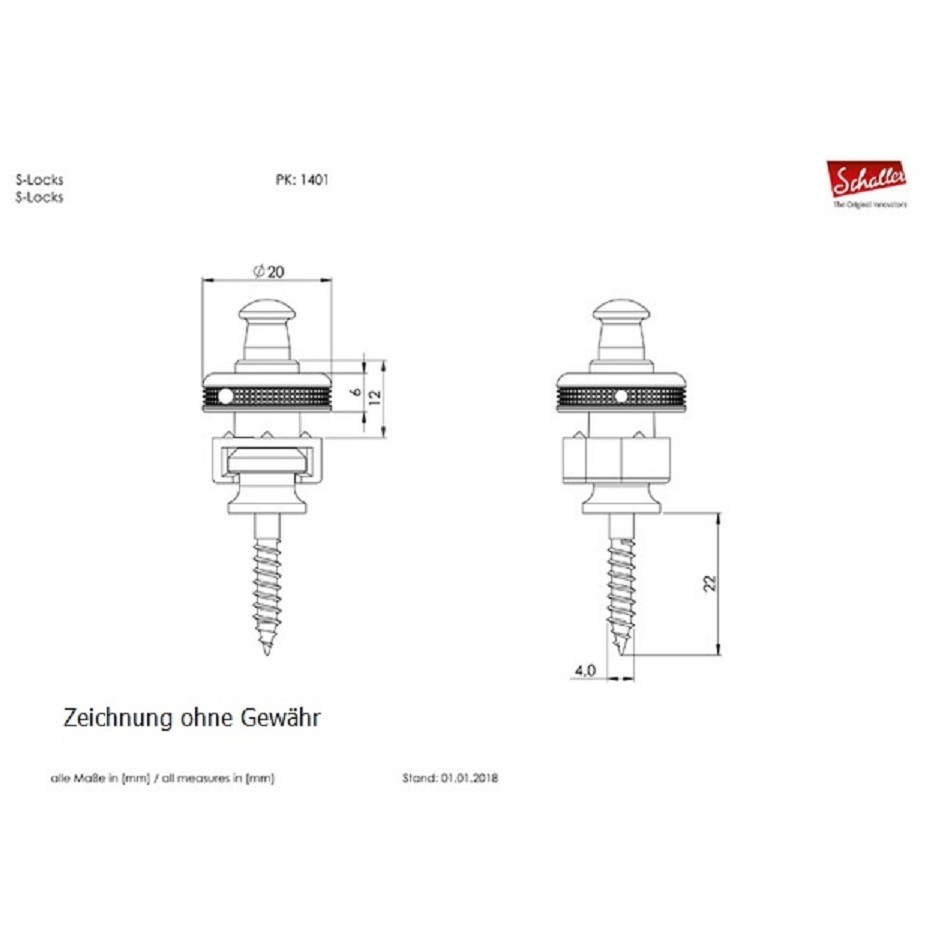 Schaller S-Locks Nickel 3