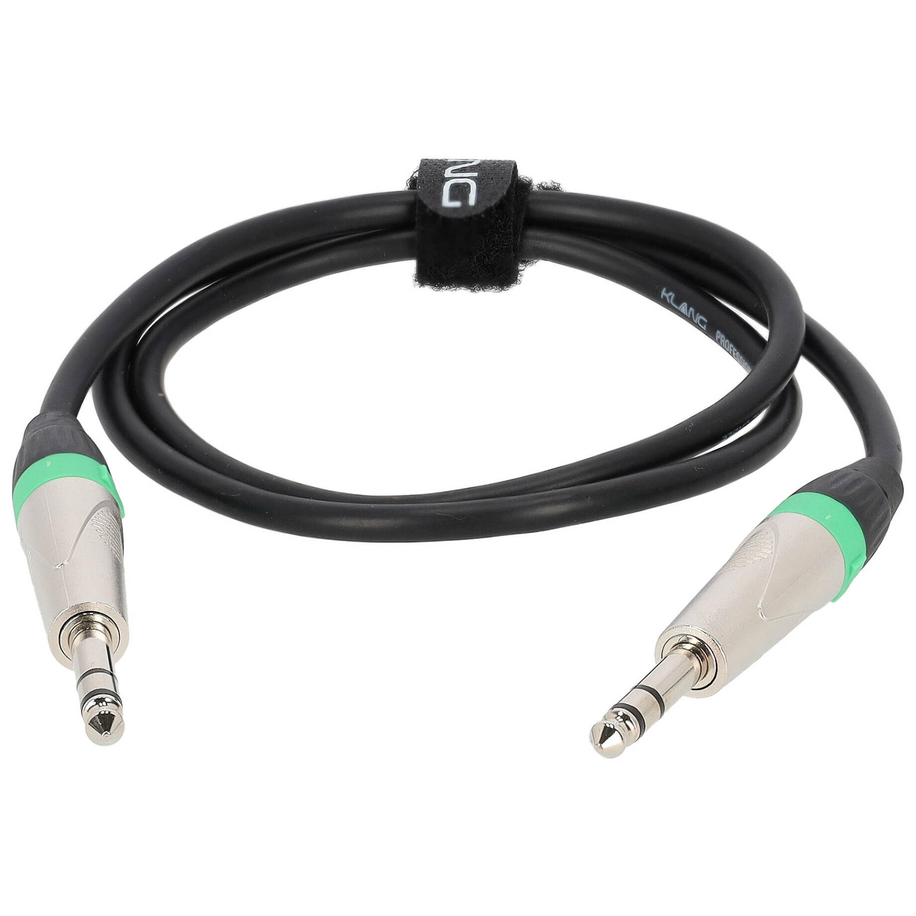 Klang Audiokabel, 1 Meter 6,3mm Klinke, stereo - 6,3mm Klinke, stereo 1