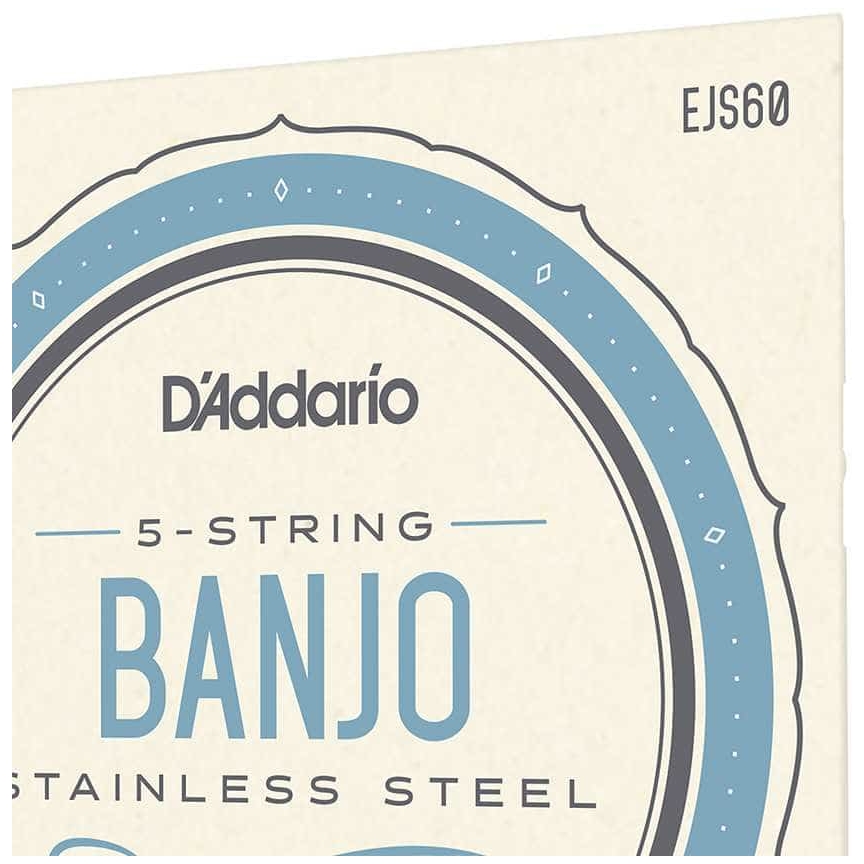 D’Addario - D’Addario EJS60 - 5-String Banjo Stainless Steel 009-020 - 3