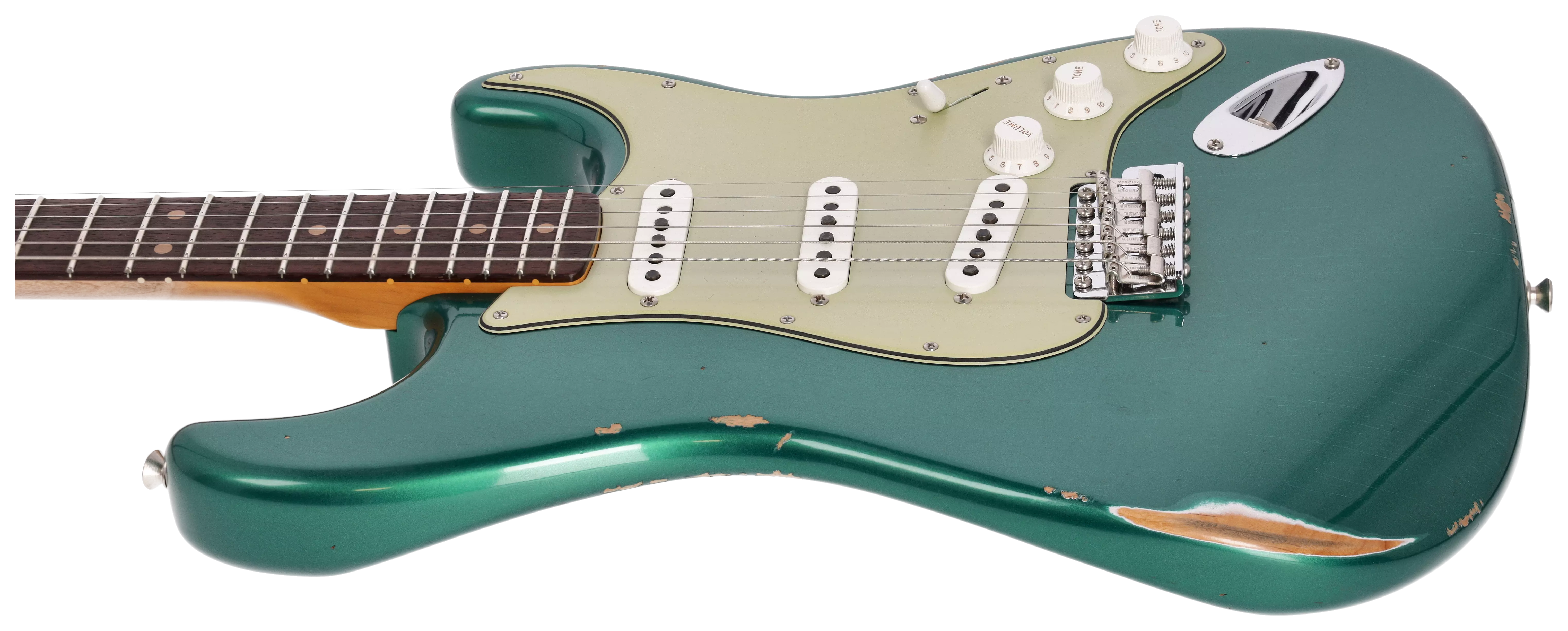 Fender Custom Shop 1963 Stratocaster Relic Aged British Racing Green Metallic #3 5