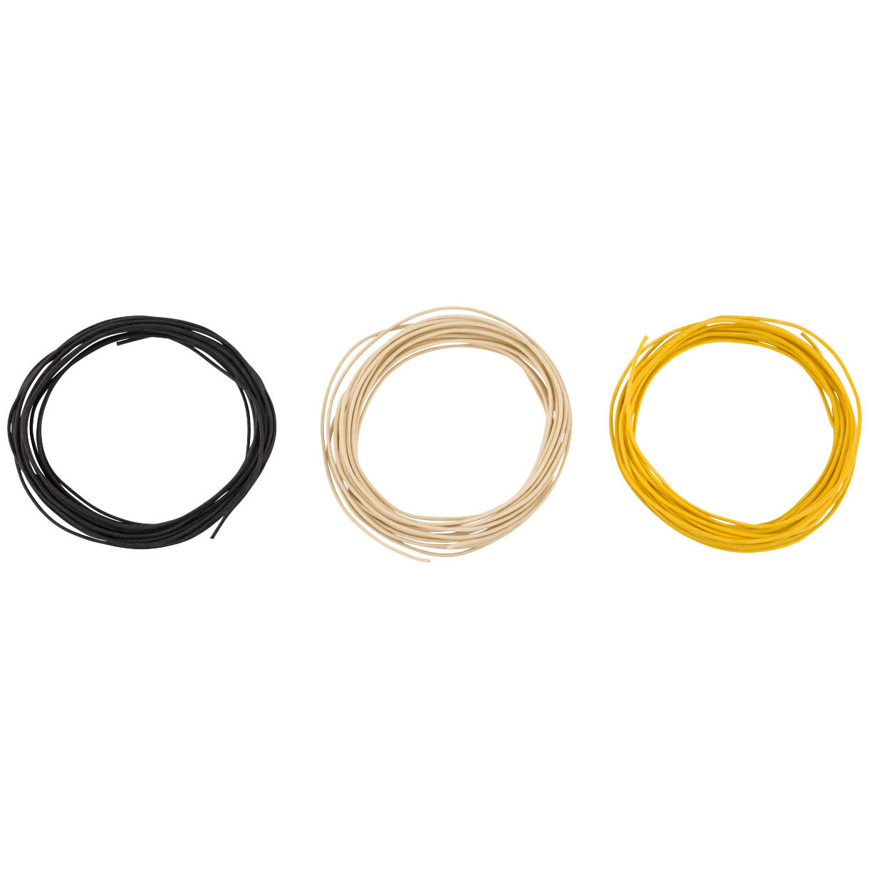 Fender 22 Gauge Cloth Wire Black/White/Yellow 15 FT
