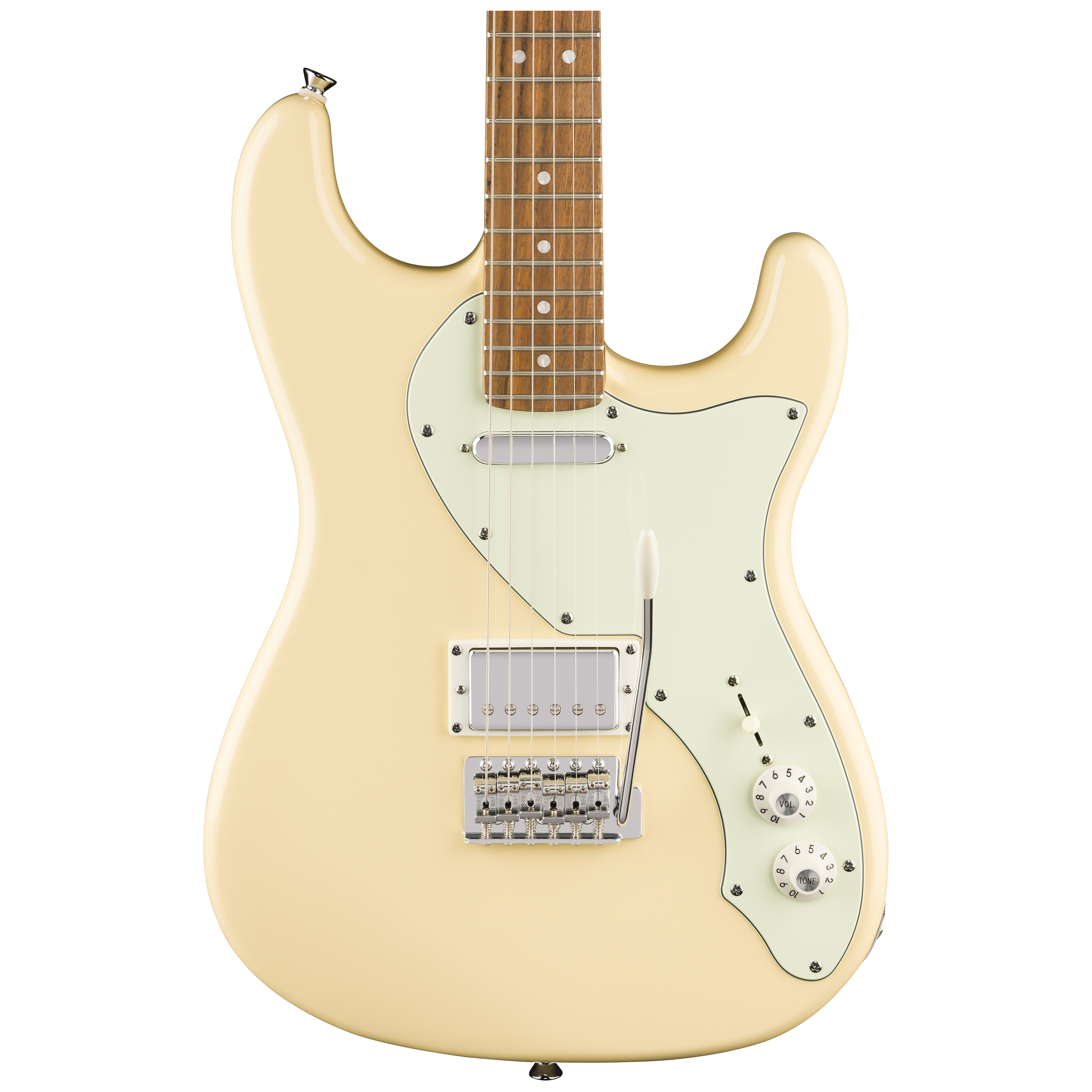 Squier by Fender Paranormal Stratocaster DLX LRL Mint PG Vintage White 3