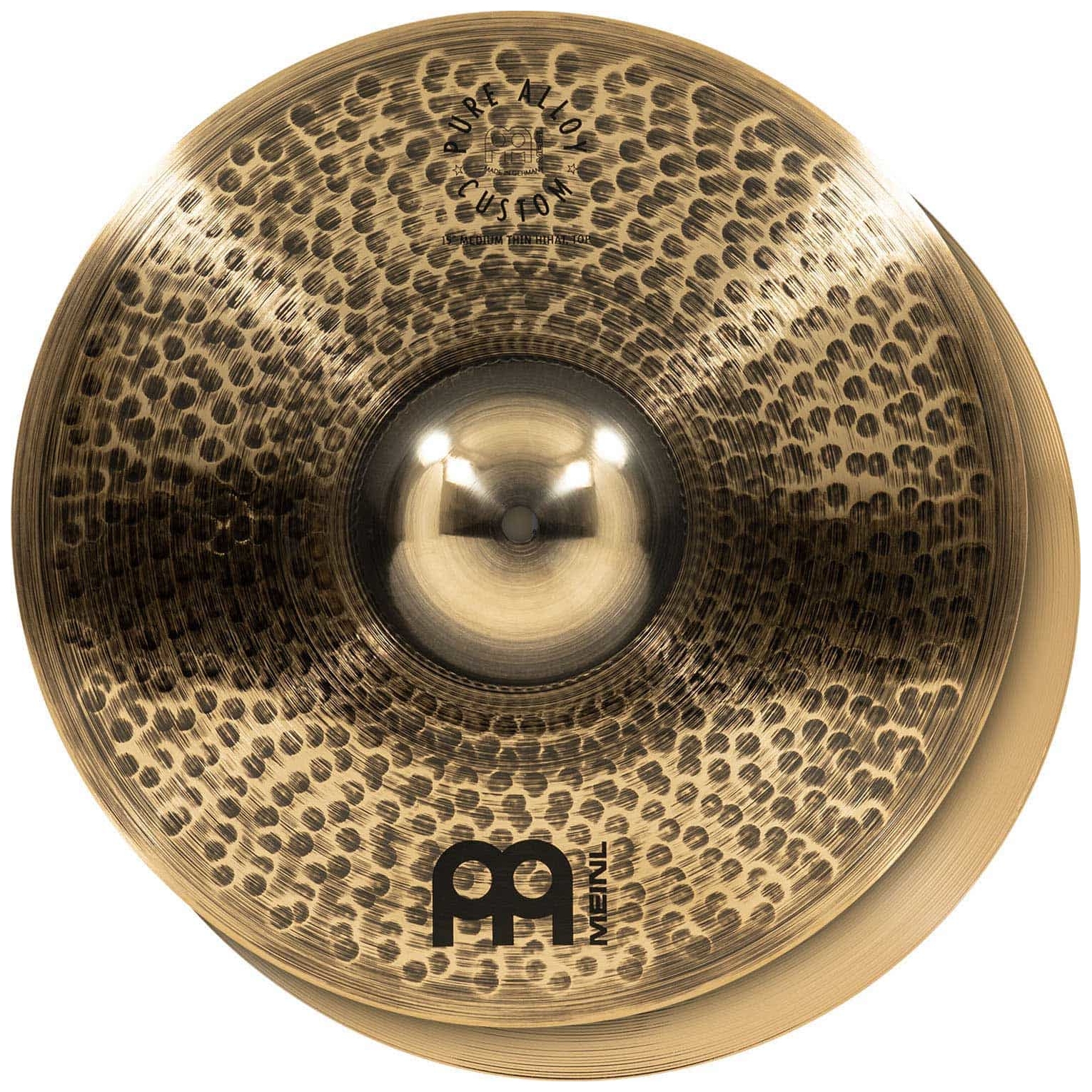 Meinl Cymbals - Meinl Cymbals PAC15MTH - 15 Pure Alloy Custom Medium Thin Hihat