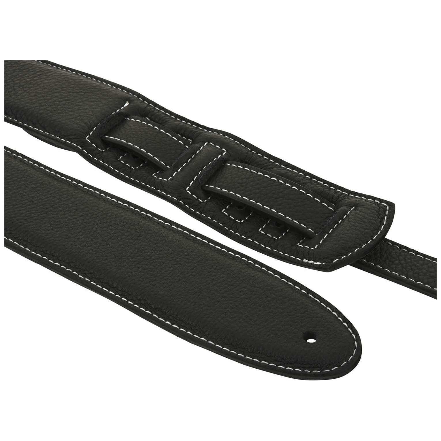 Bourbon Strap Guitar - Bourbon Strap Guitar Simply Black Leather - 1