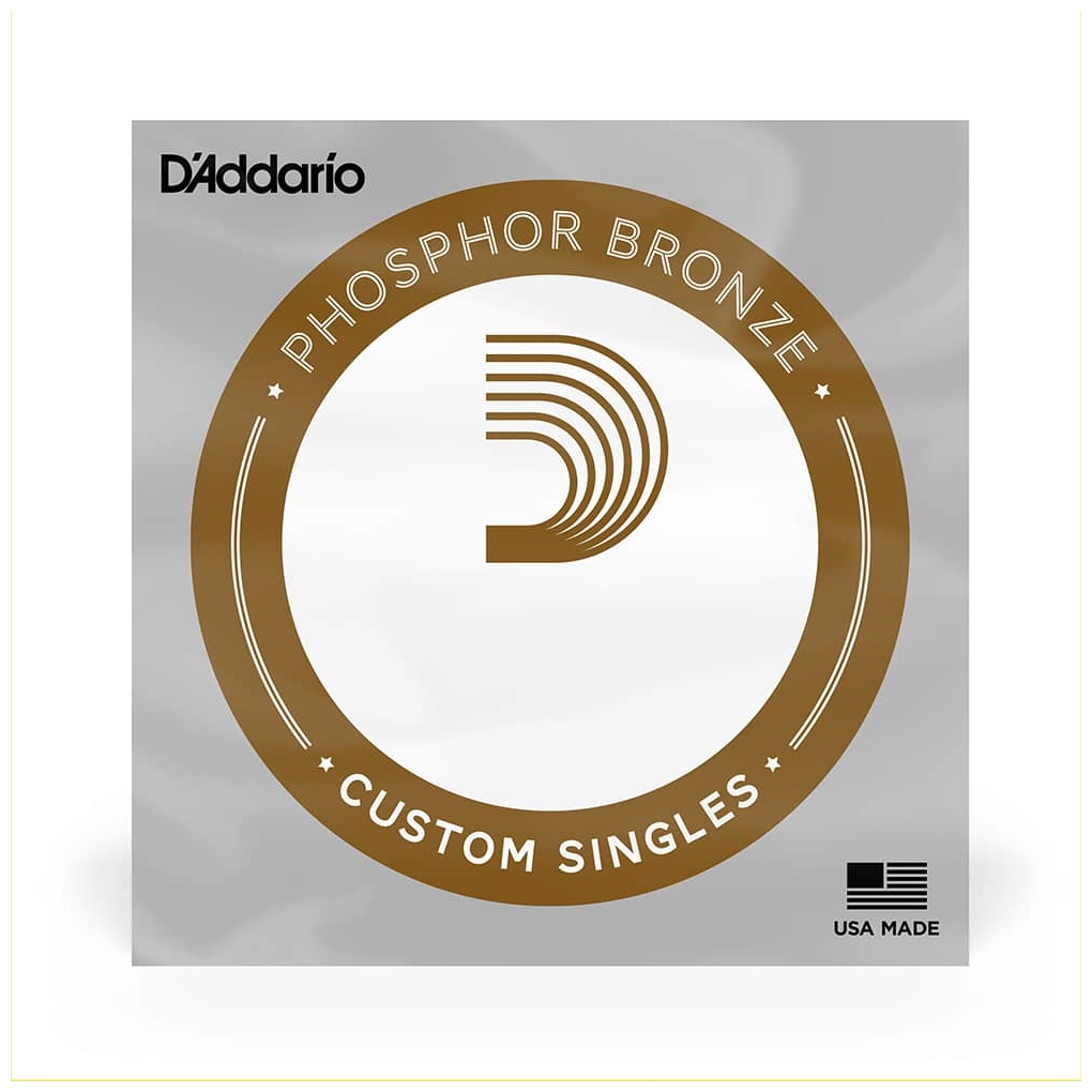 D’Addario - D’Addario PB023 Phosphor Bronze Wound Acoustic Guitar Single String, .023