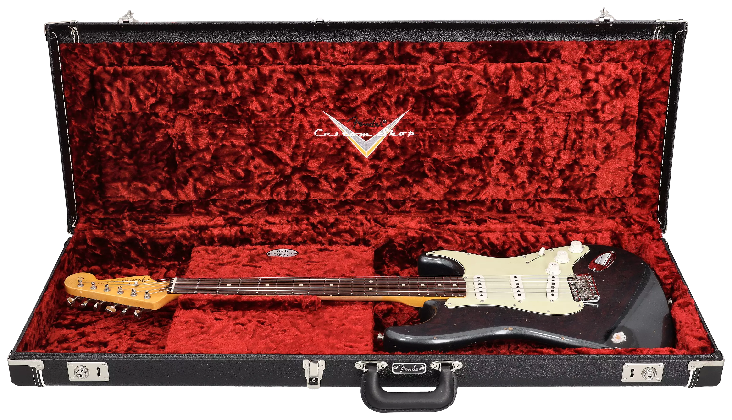 Fender Custom Shop 1963 Stratocaster Relic Aged Black Metallic 9