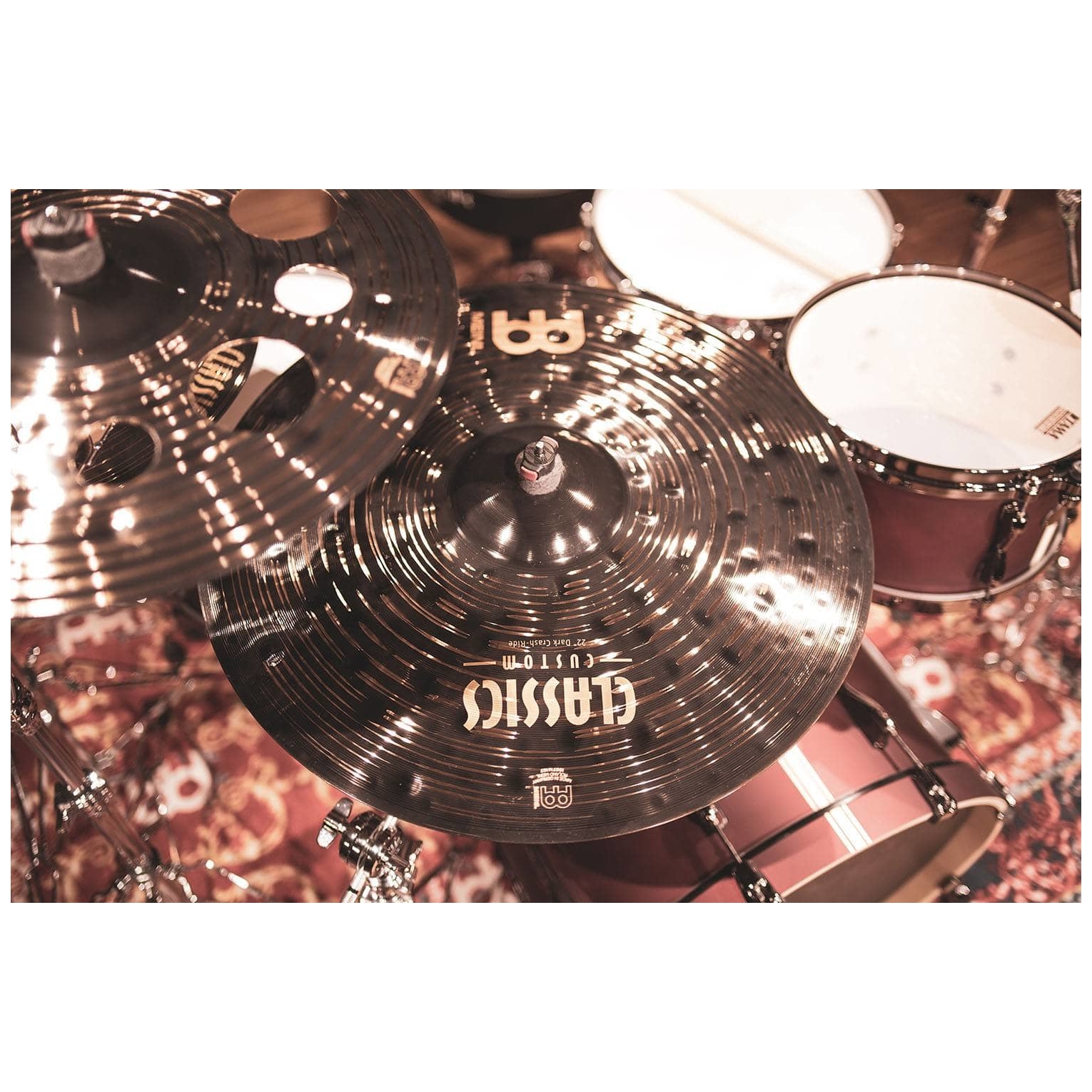 Meinl Cymbals - Meinl Cymbals CC22DACR - 22 Classics Custom Dark Crash-Ride - 6