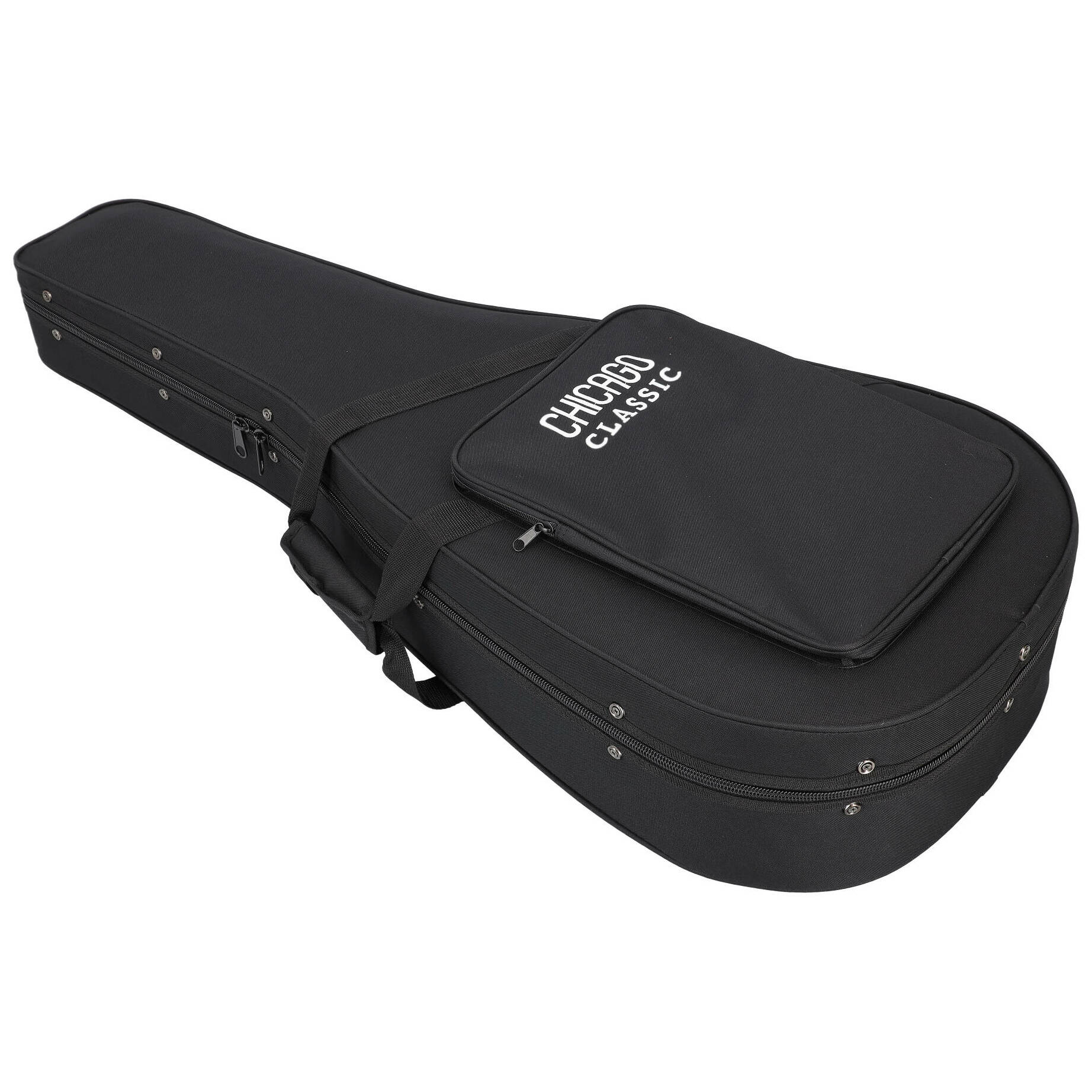 Chicago Classic Lightweight Koffer Klassikgitarre Schwarz 3