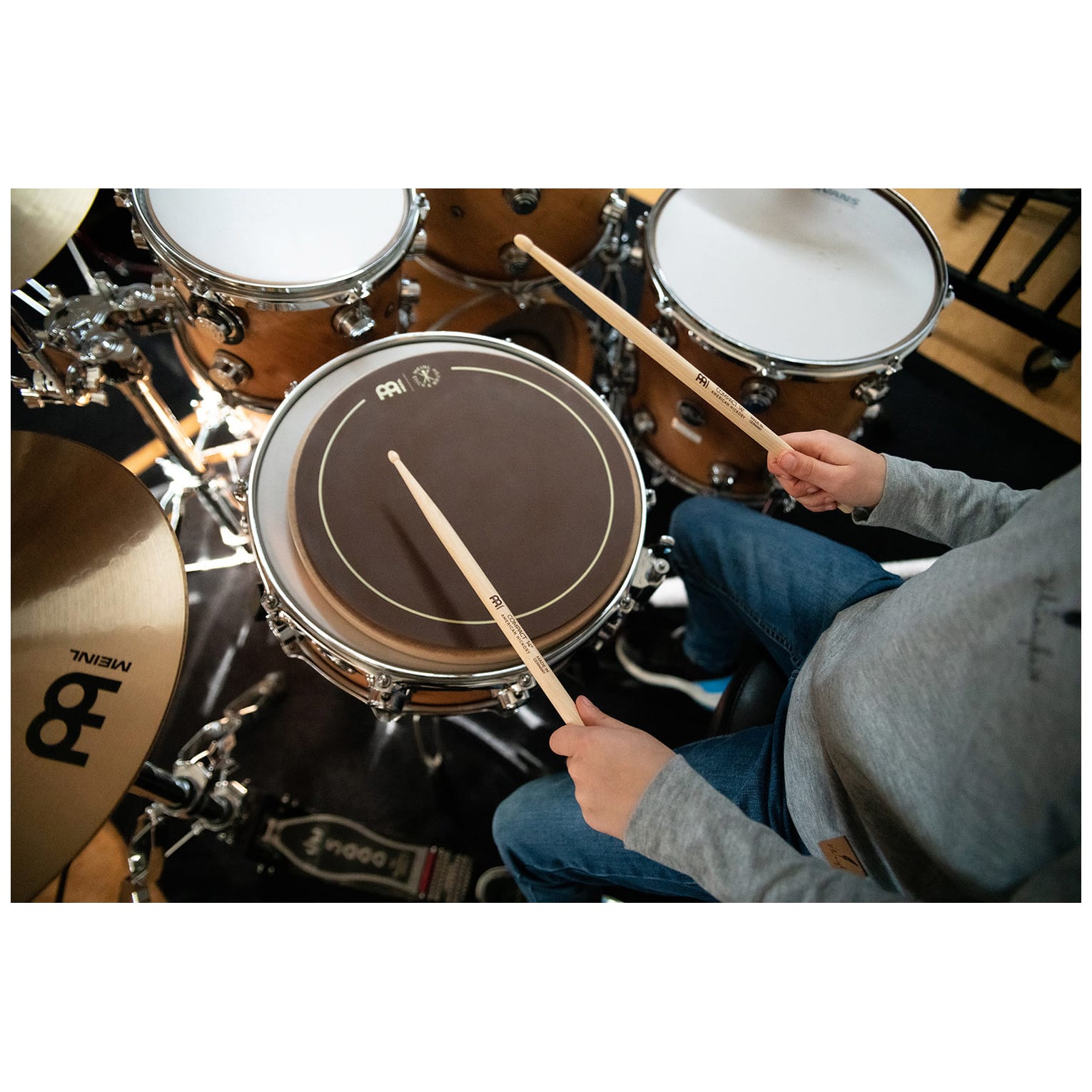 Image of Meinl stick  brush compact 14 drumstick american hickory 10026740 6
