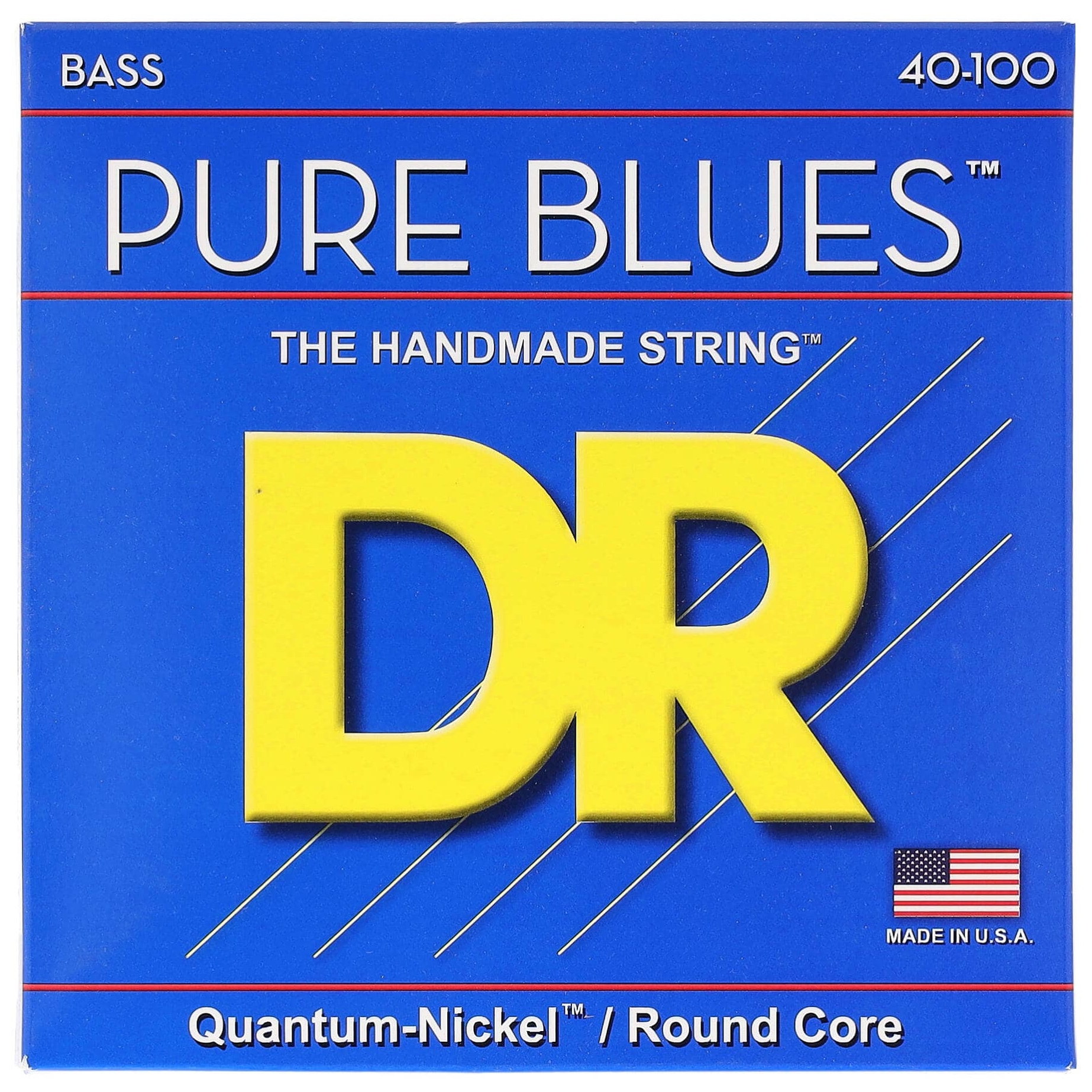 DR Strings - DR Strings PURE BLUES - Quantum Nickel Bass Strings Light 40-100