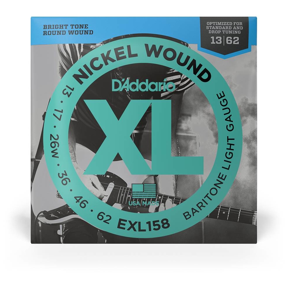 Image of D’addario exl158  xl electric bariton nickel wound  013 062 10001263 0