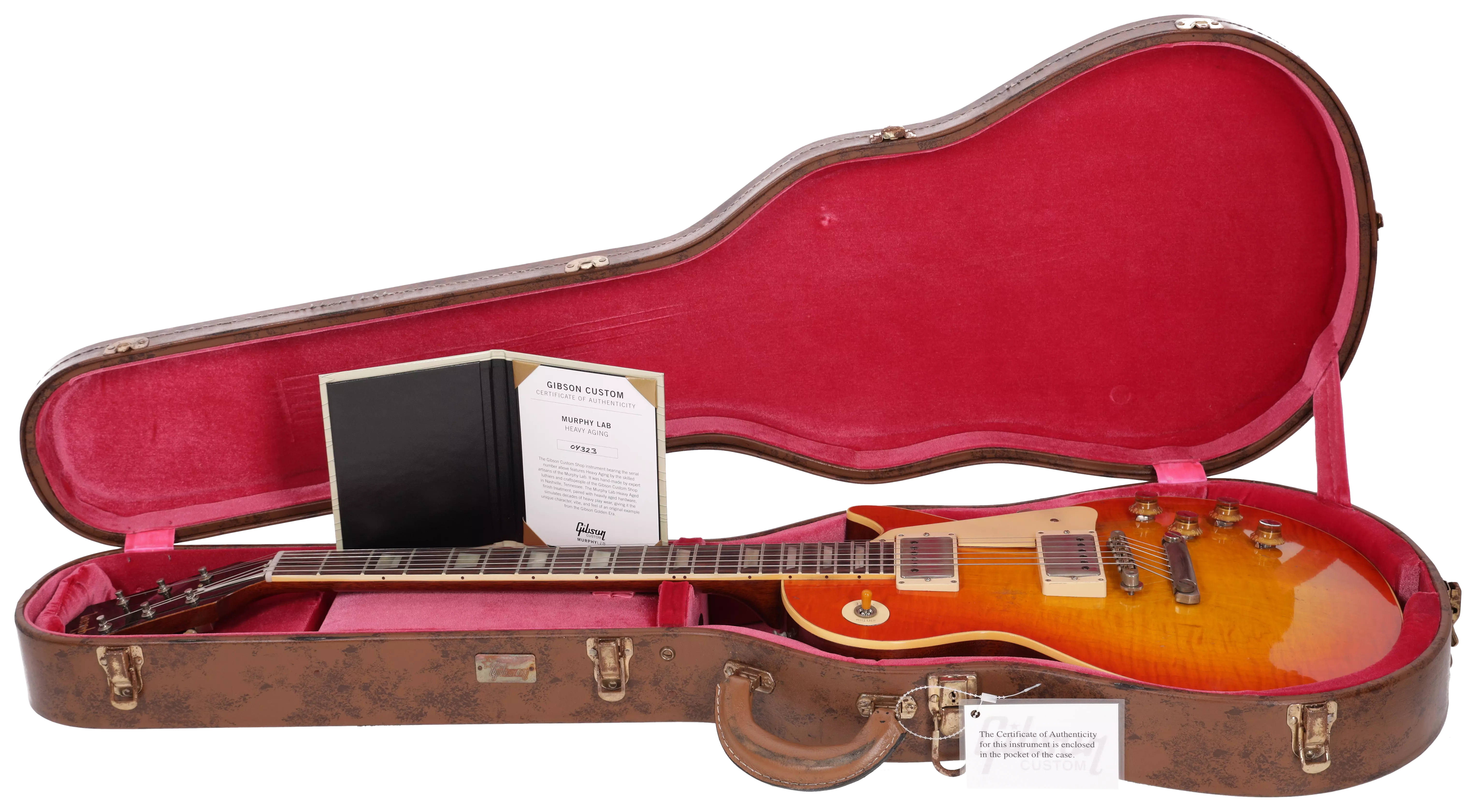Gibson 1960 Les Paul Standard Reissue Heavy Aged Tangerine Burst Murphy Lab #1 19