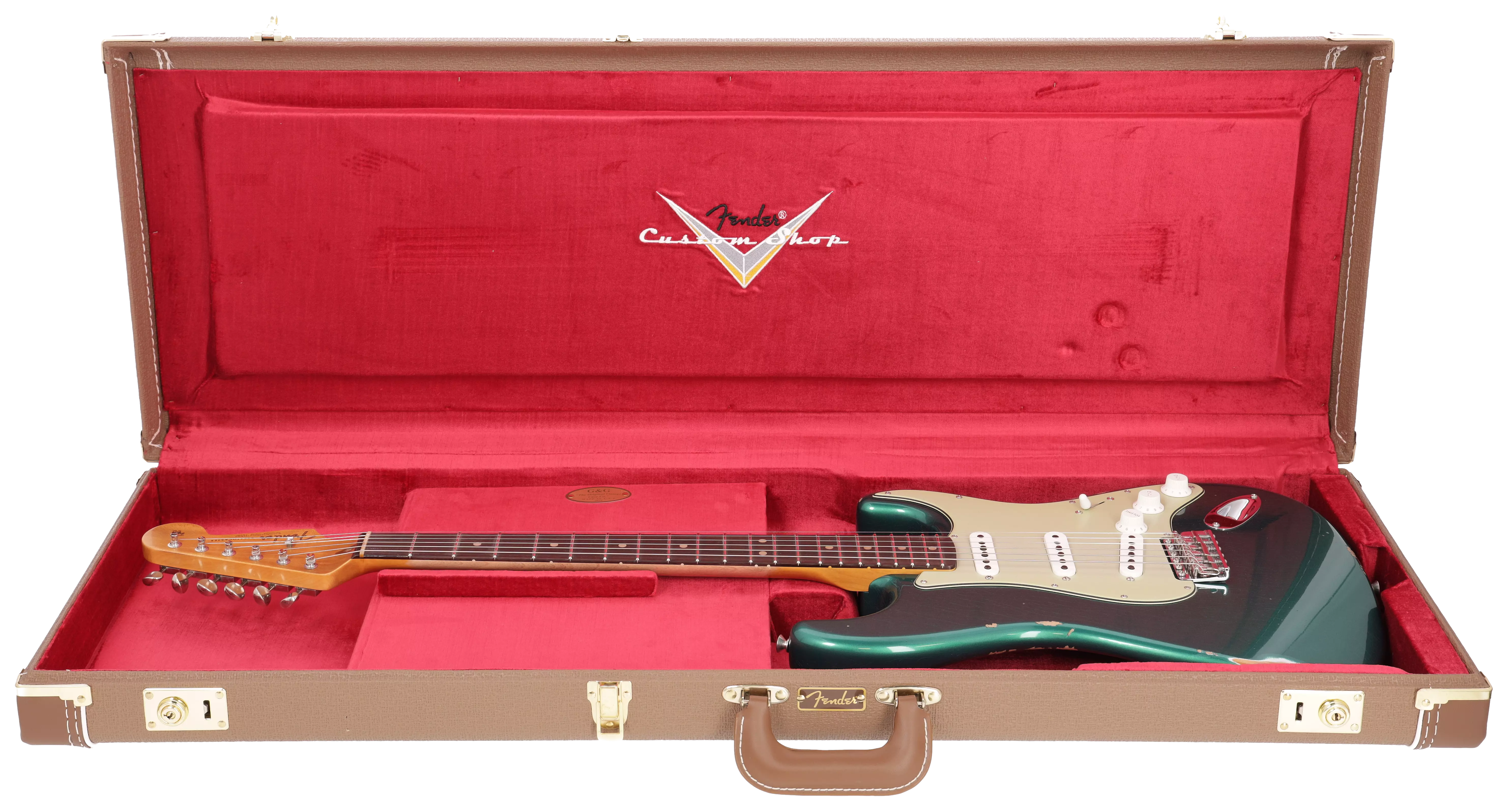 Fender Custom Shop 1963 Stratocaster Relic Aged British Racing Green Metallic #3 16