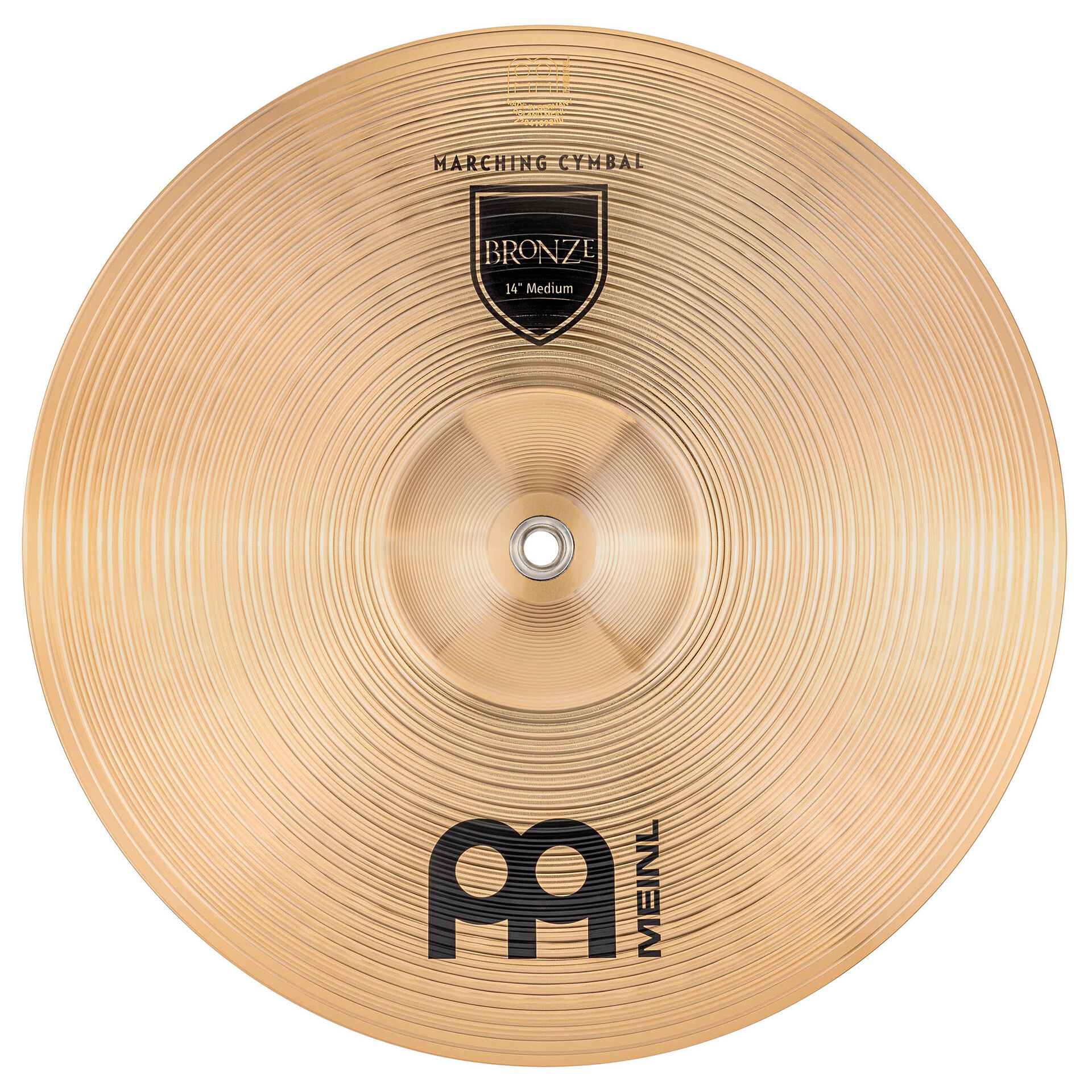 Meinl Cymbals Student Bronze MA-BZ-14M 14" Marching Cymbals 3