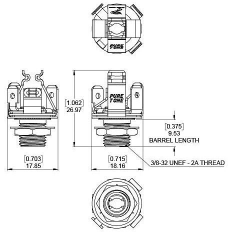  Multi Contact Output JackStereo Nickel 4