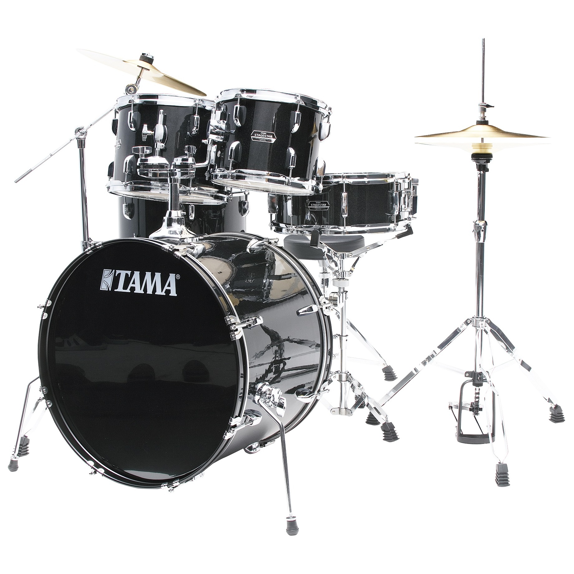 Tama ST52H5-BNS - Stagestar 5-tlg. Drumset m. 22" BD - Black Night Sparkle 6