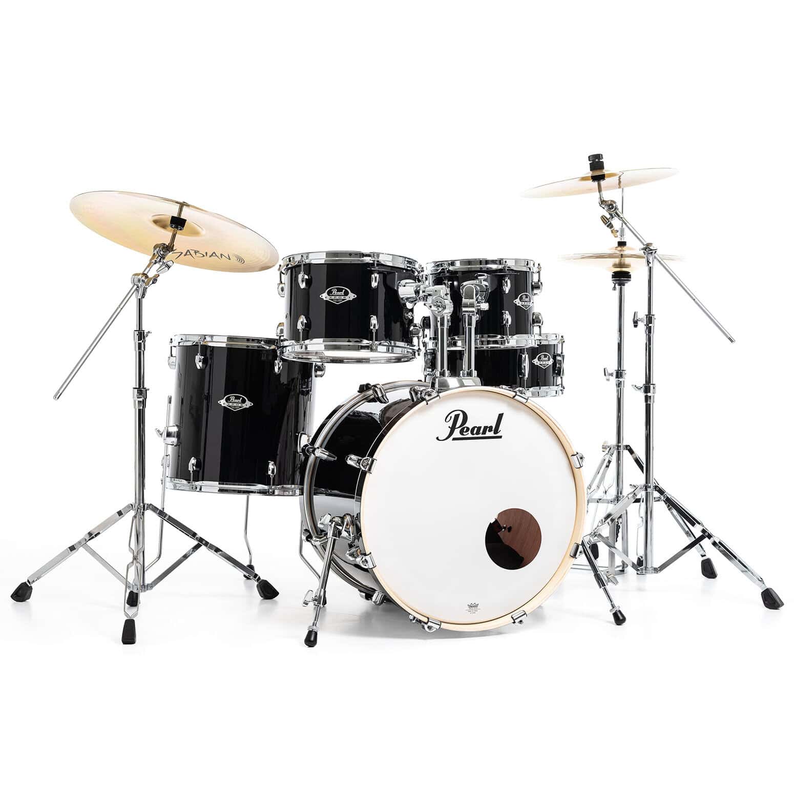 Pearl Export 22" Jet Black Complete Drumset