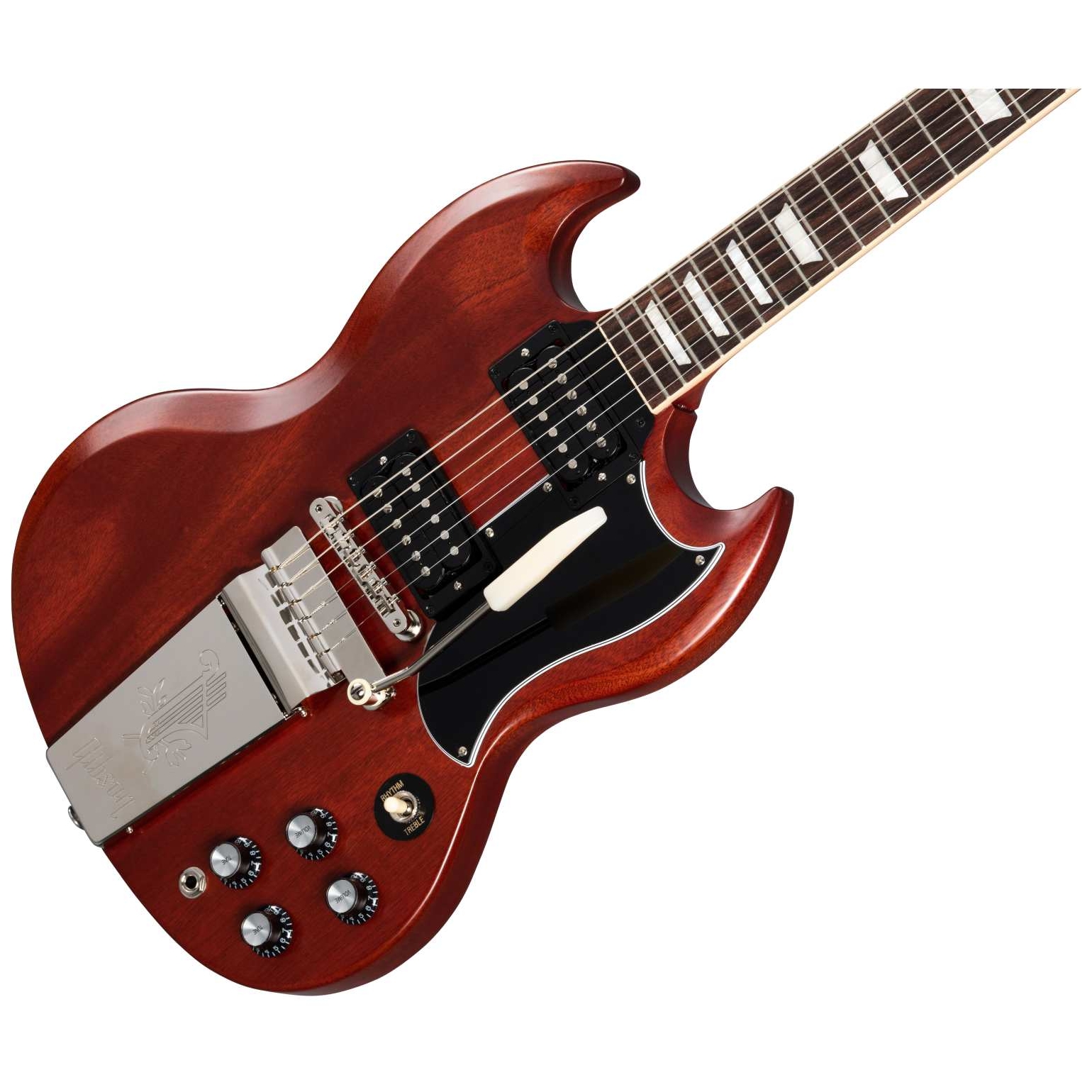 Image of Gibson sg standard 61 faded maestro vibrola vintage cherry 10028354 2