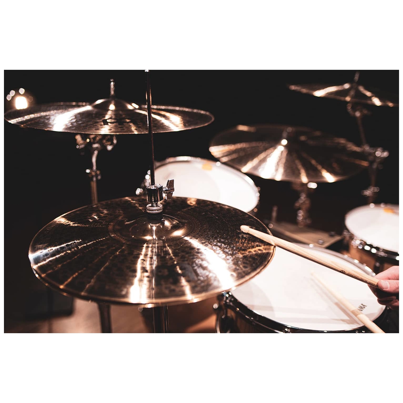 Meinl Cymbals - Meinl Cymbals PAC15MTH - 15 Pure Alloy Custom Medium Thin Hihat - 10