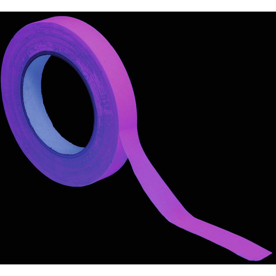 Eurolite Gaffa Tape 19 mm neon-pink uv active 1